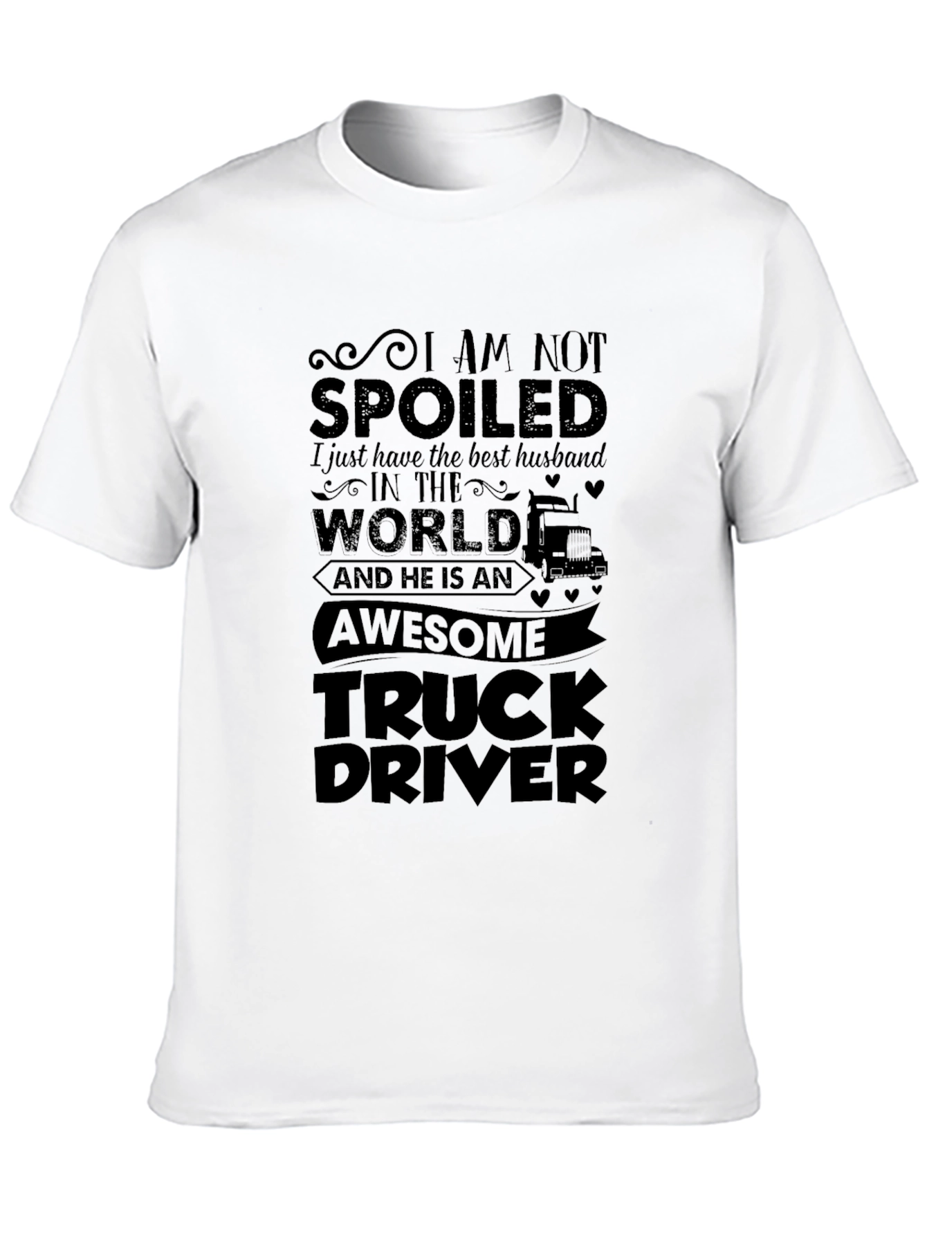 Awesome Truck Driver Husband Graphic Tee