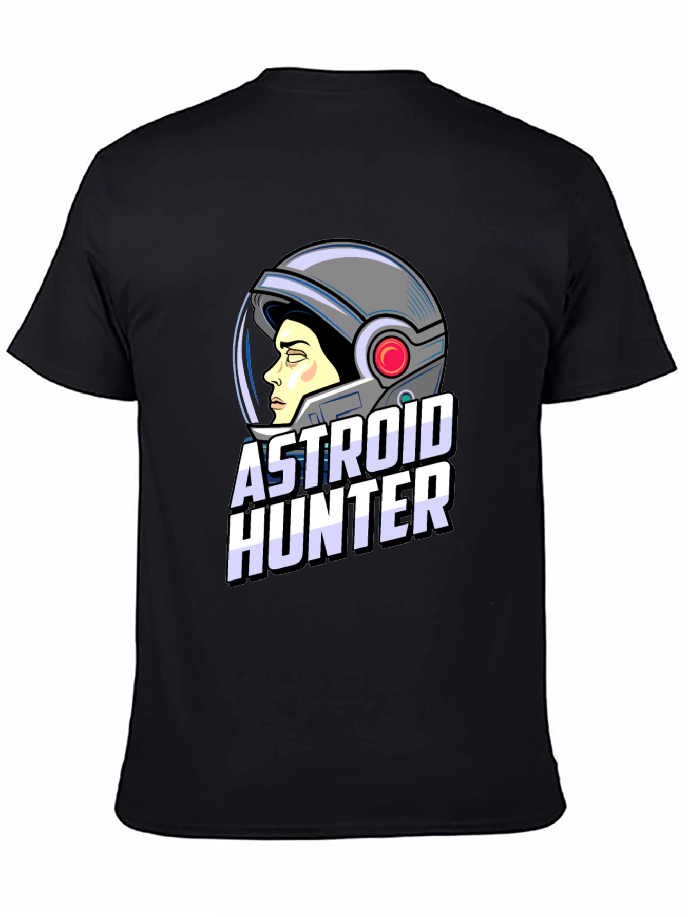Astronaut Hunter Graphic T-Shirt - Space Adventure Tee