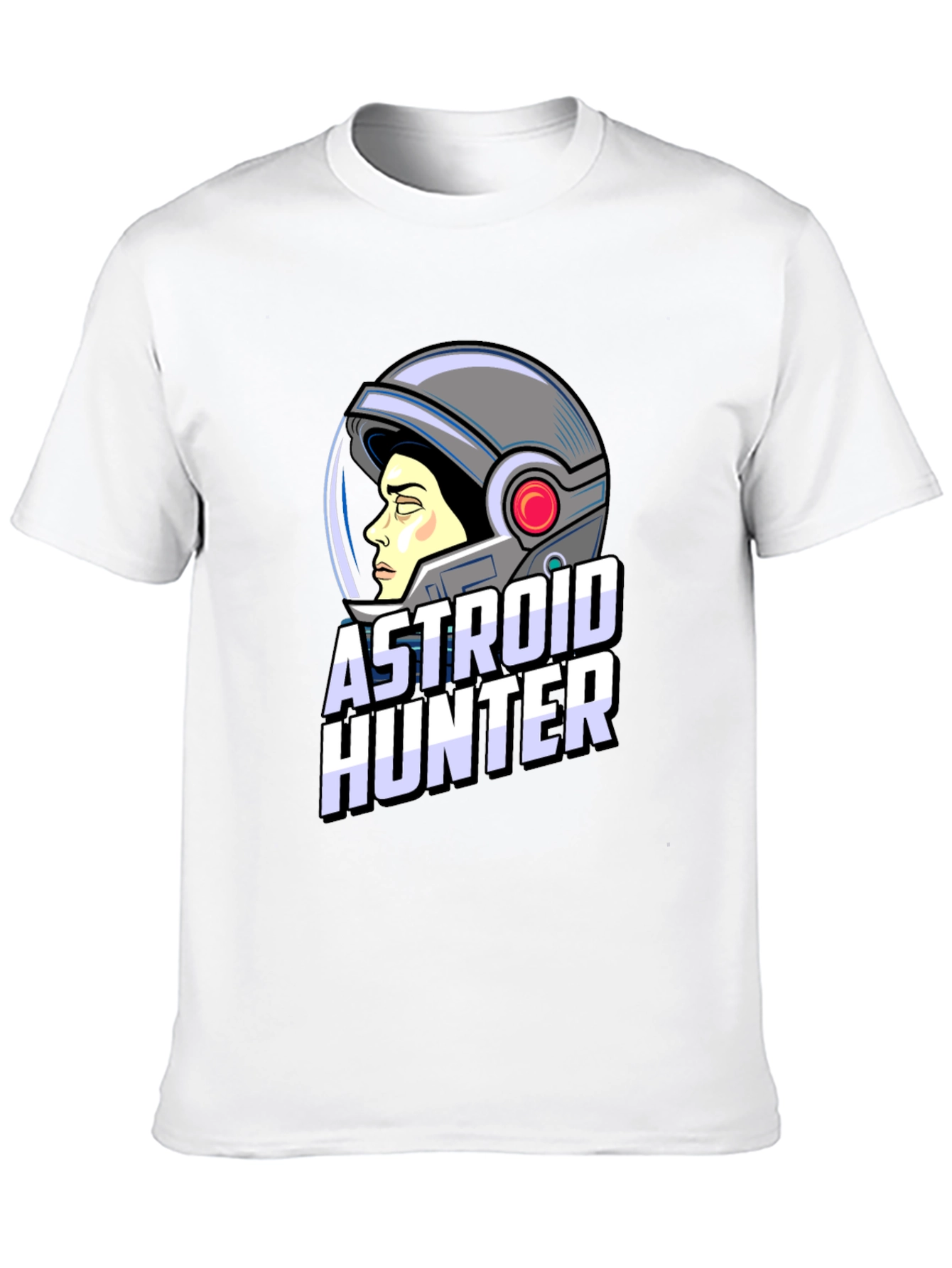 Astronaut Hunter Graphic T-Shirt - Space Adventure Tee