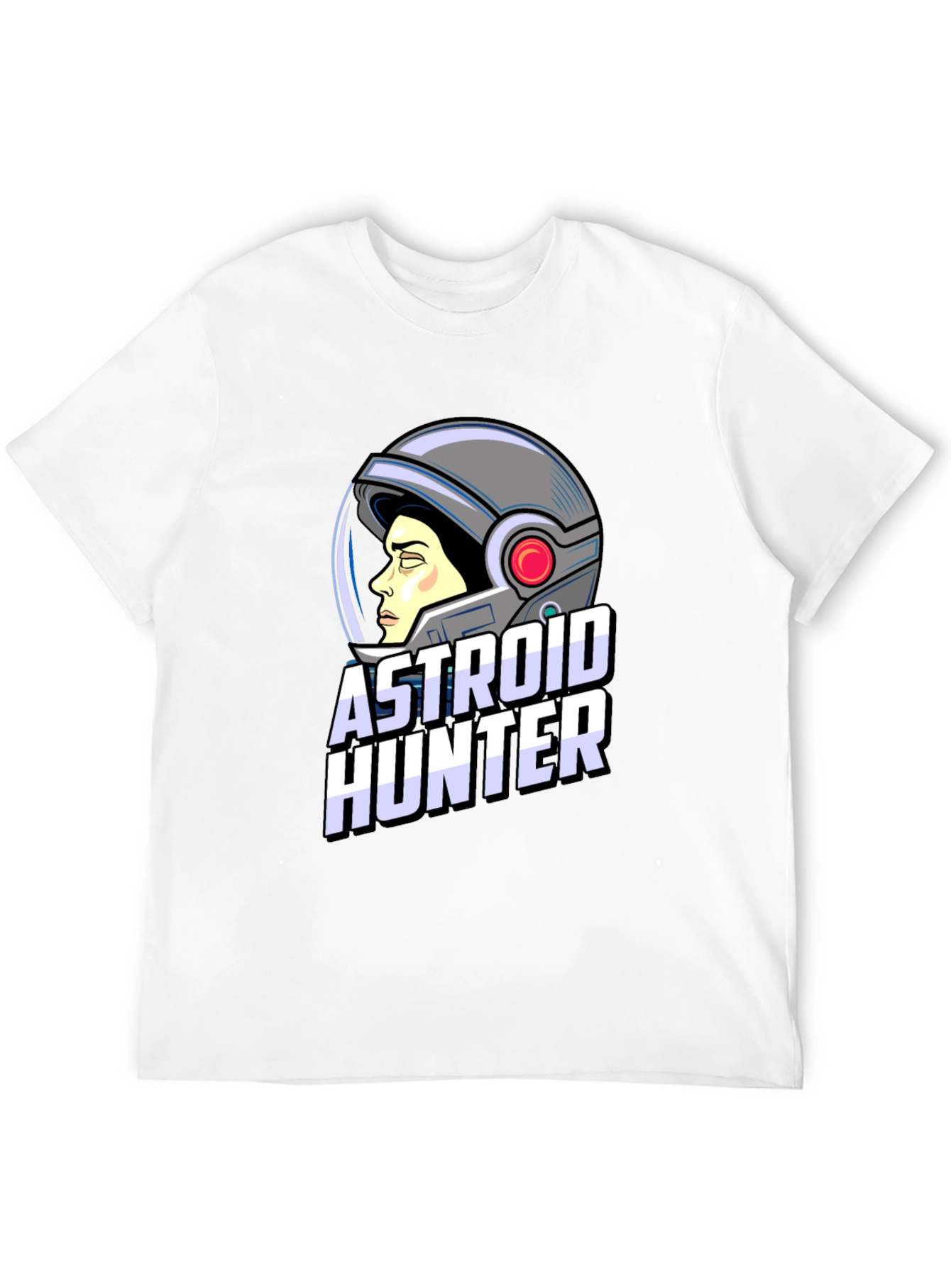 Astronaut Hunter Graphic T-Shirt - Space Adventure Tee