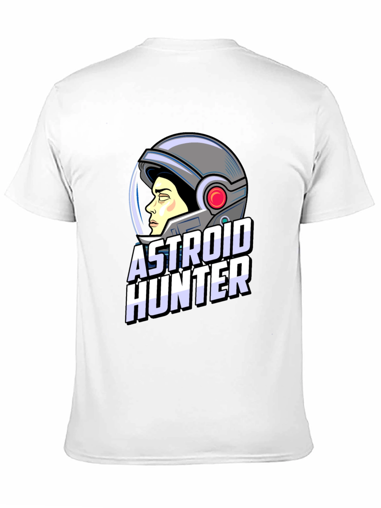 Astronaut Hunter Graphic T-Shirt - Space Adventure Tee