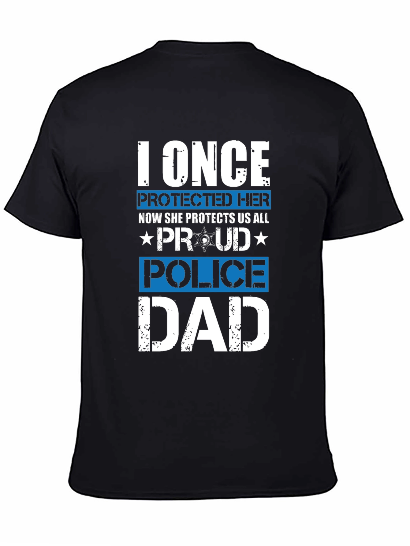 Proud Police Dad Graphic Tee