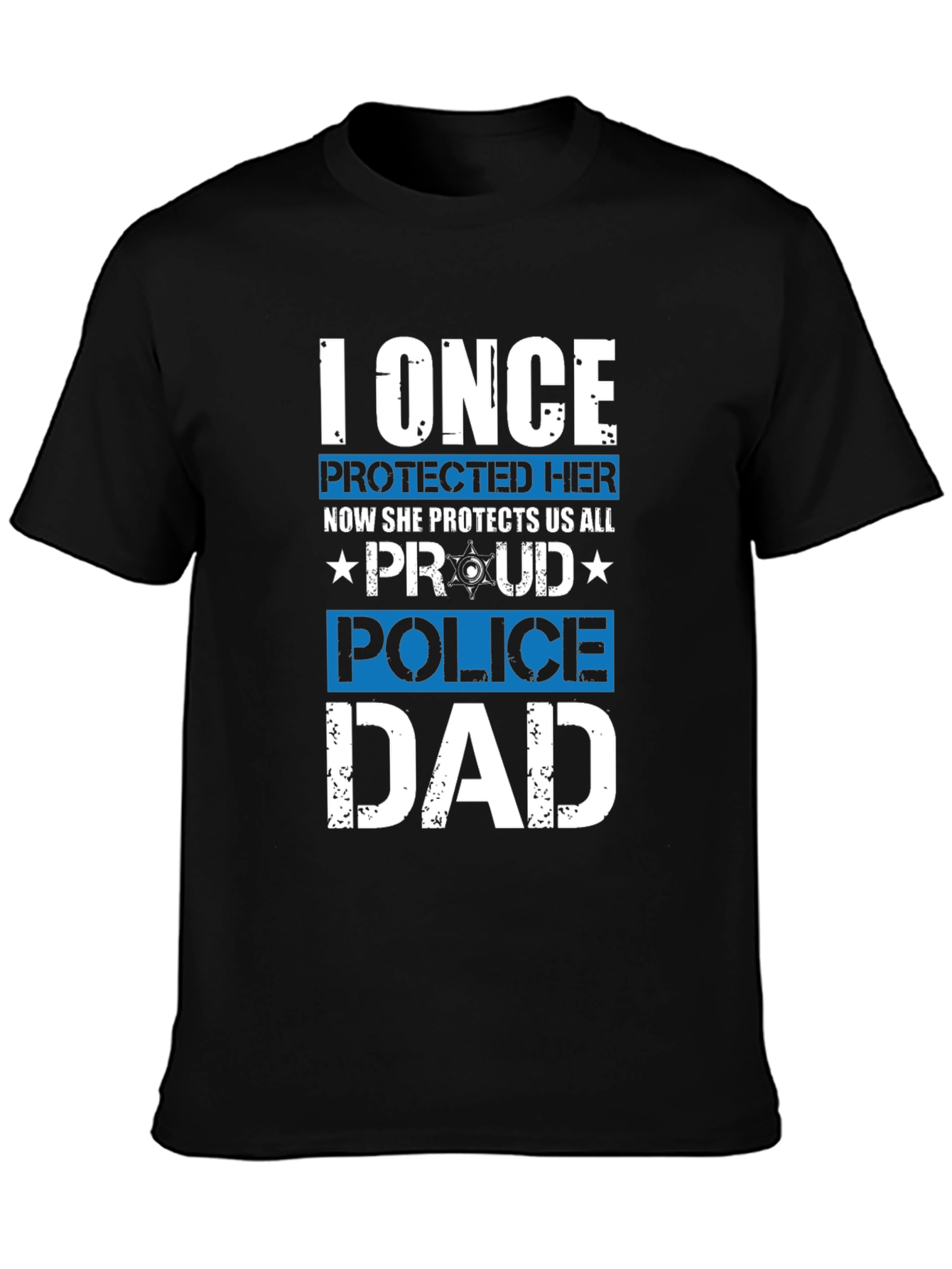 Proud Police Dad Graphic Tee