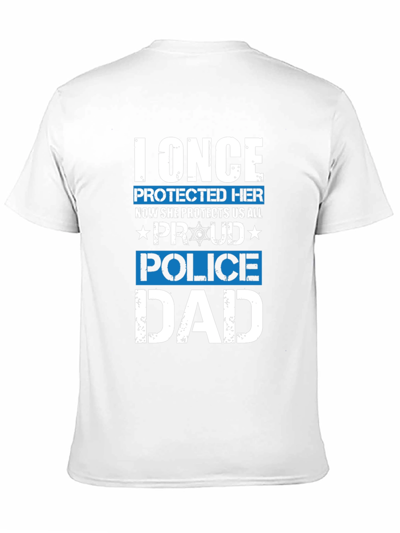 Proud Police Dad Graphic Tee