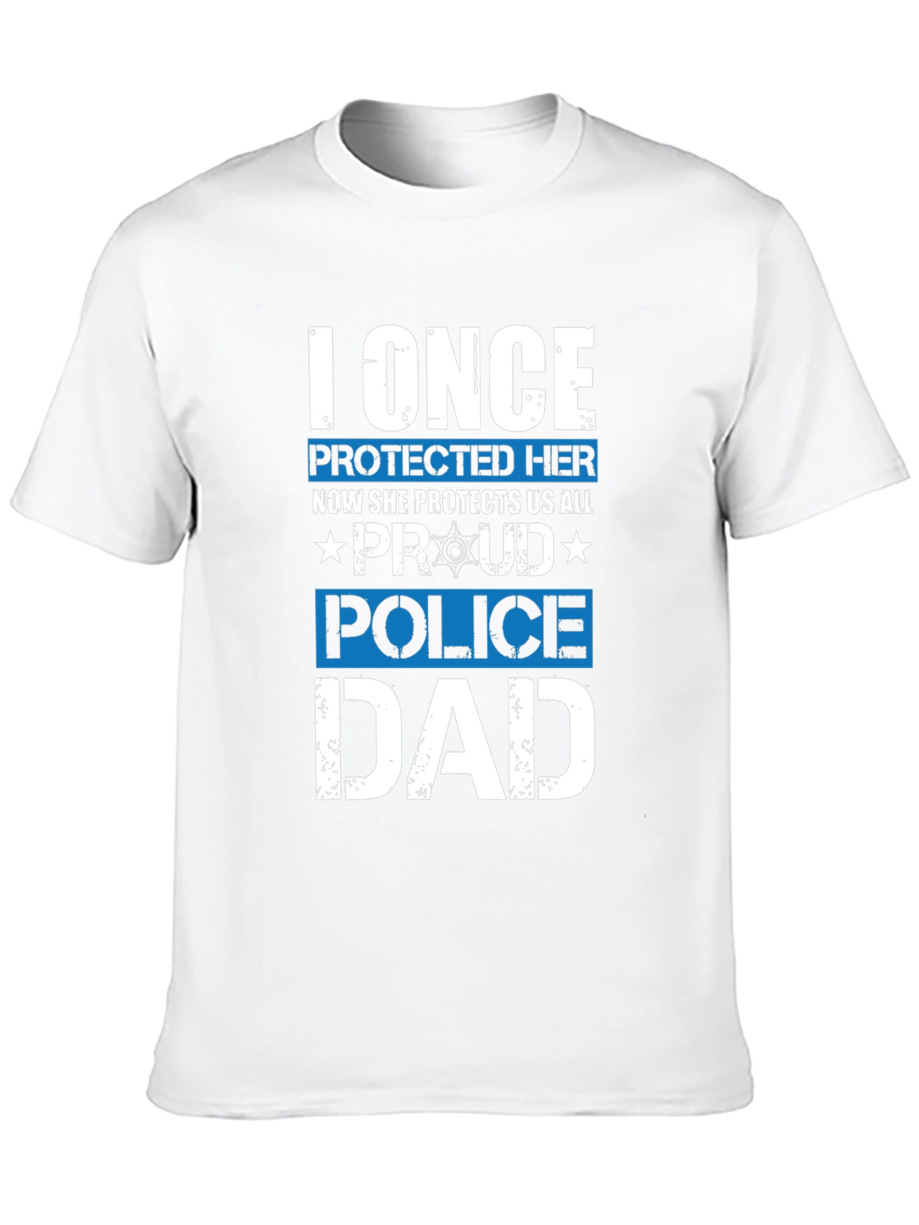 Proud Police Dad Graphic Tee