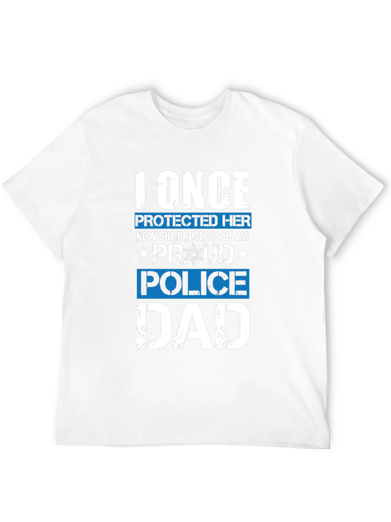 Proud Police Dad Graphic Tee