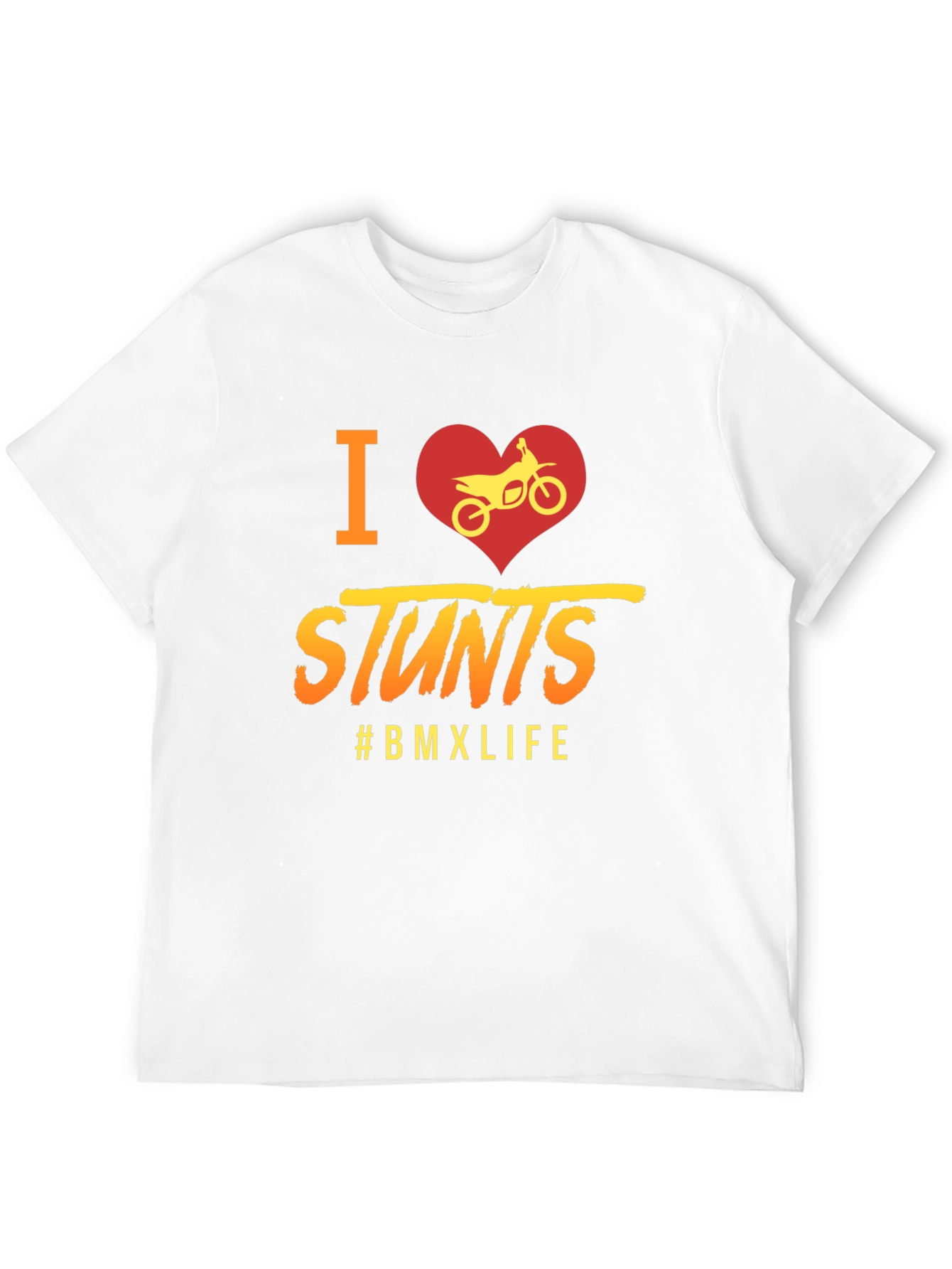 I Heart Stunts BMX Life Graphic Tee