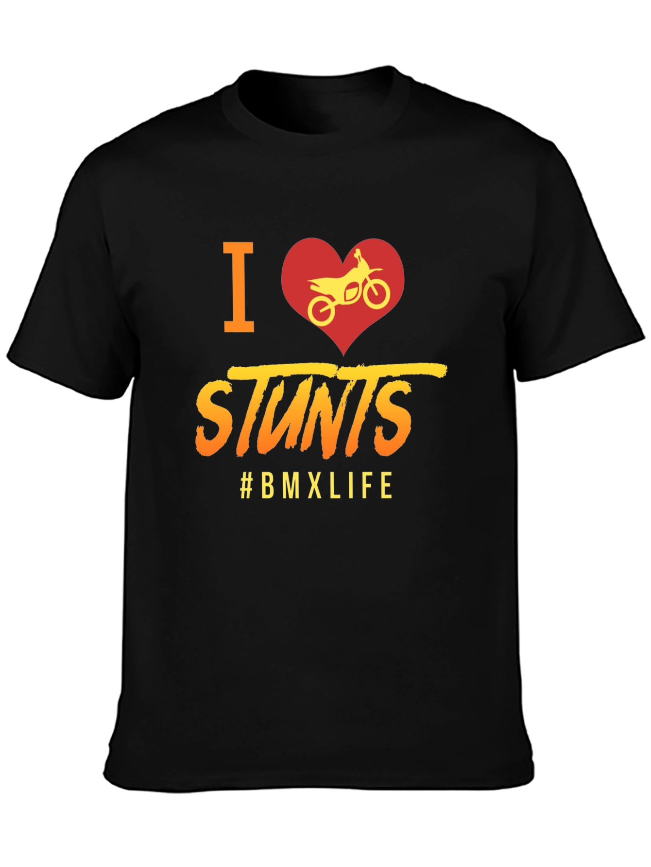 I Heart Stunts BMX Life Graphic Tee