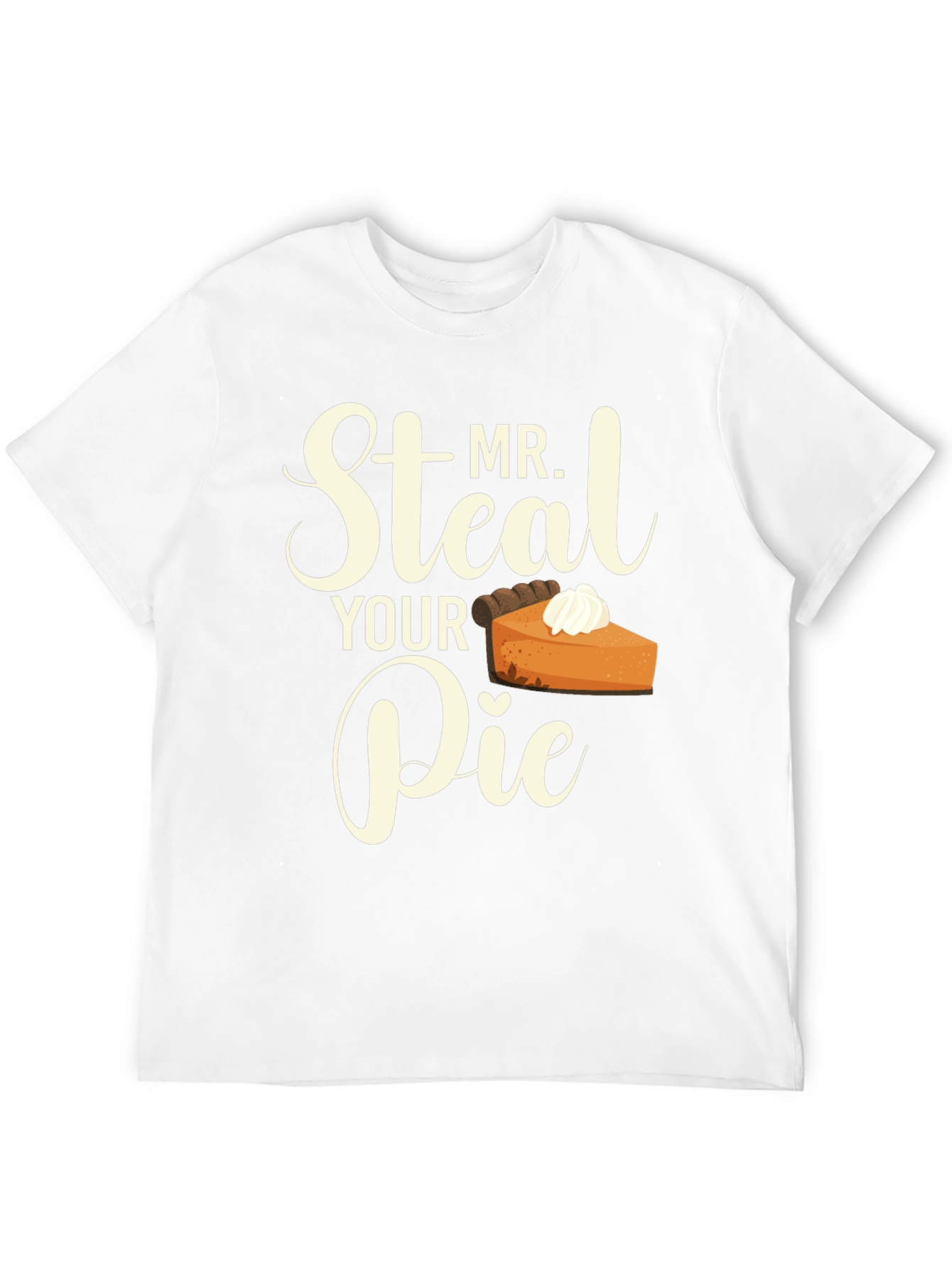 Mr. Steal Your Pie Black Graphic T-Shirt