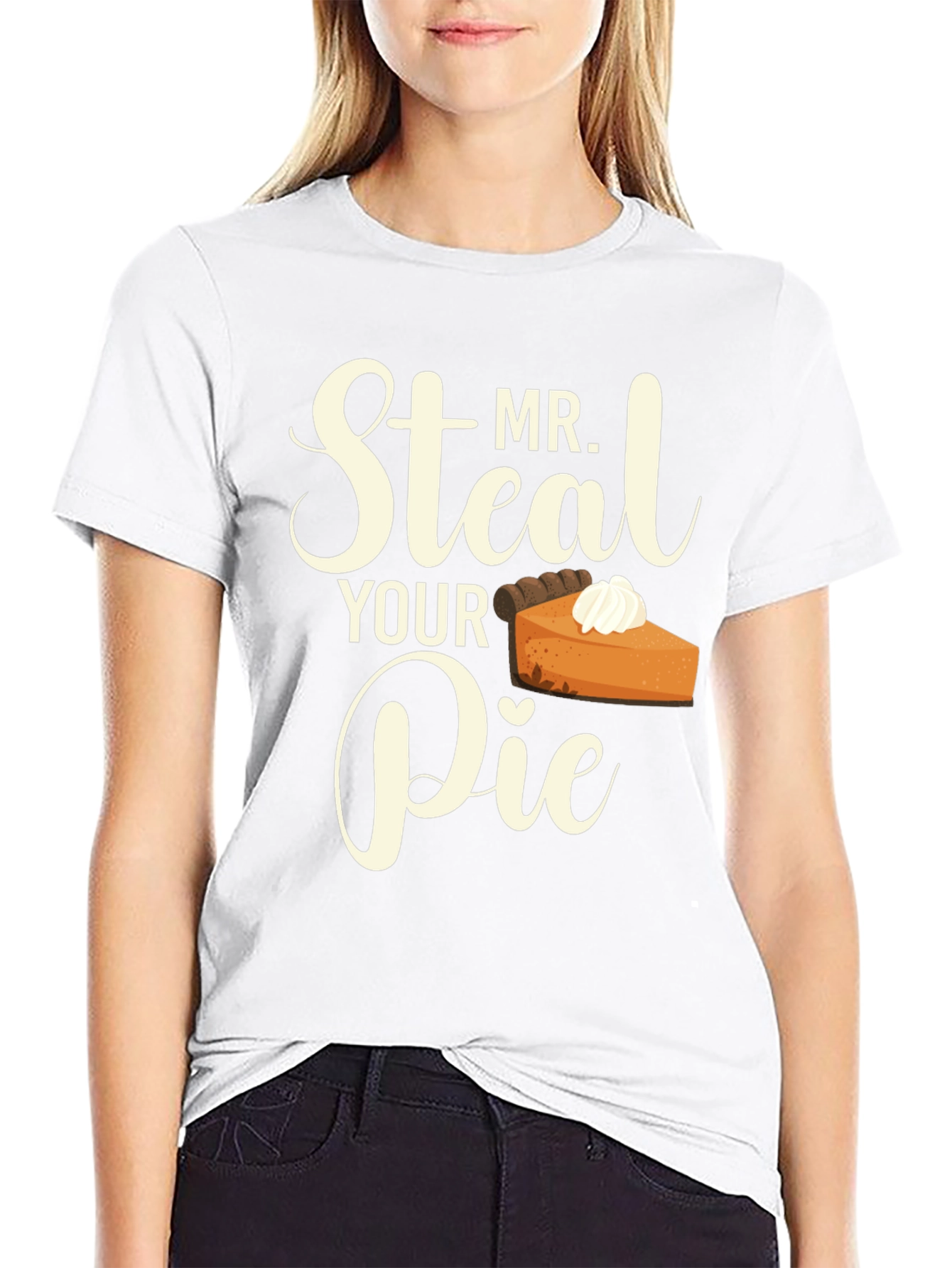 Mr. Steal Your Pie Black Graphic T-Shirt