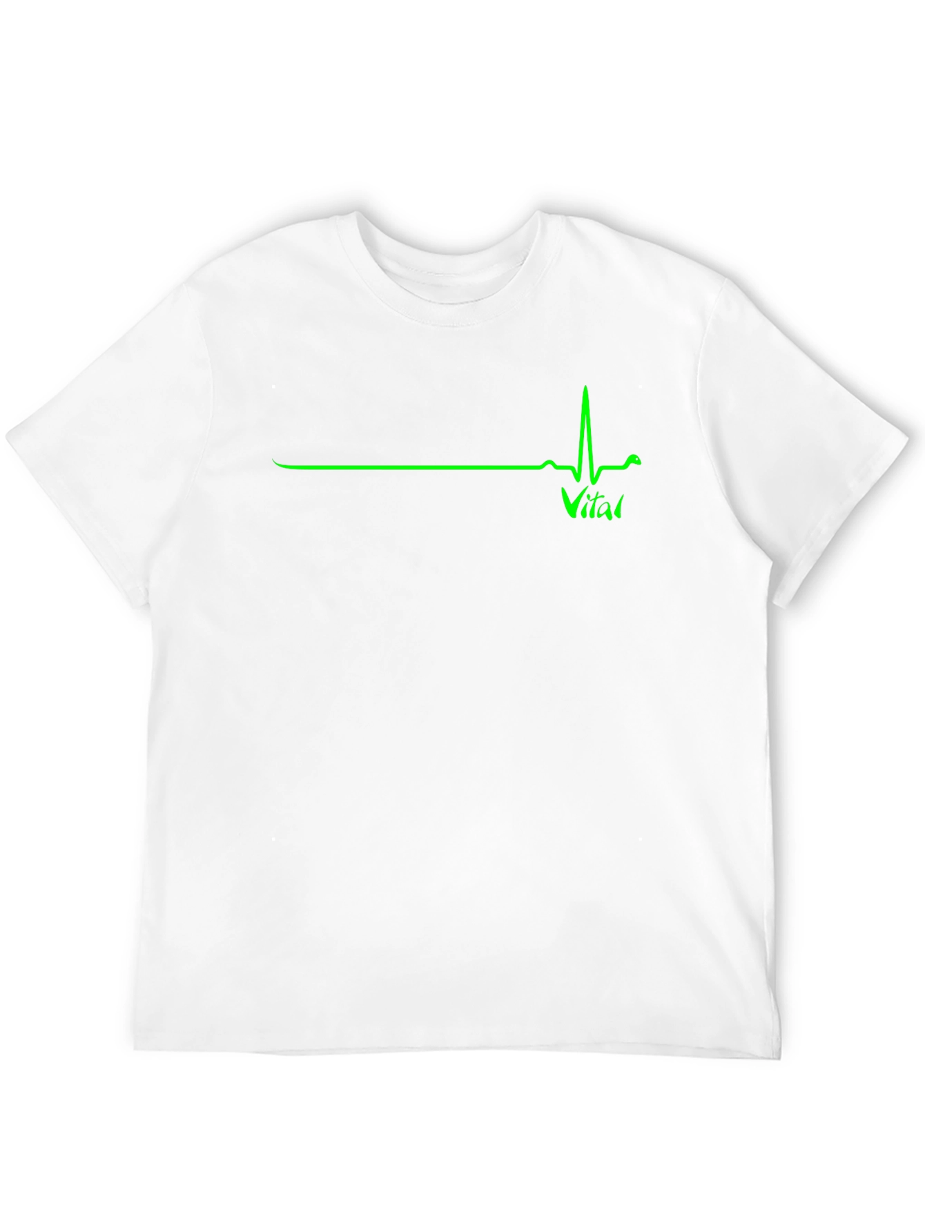 Vital Sign ECG Graphic T-Shirt - Black