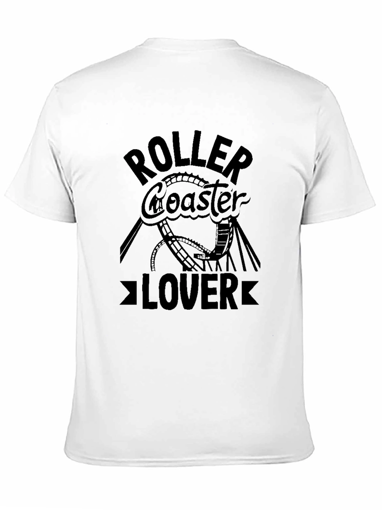 Roller Coaster Lover Graphic Tee - Thrill Seeker Shirt