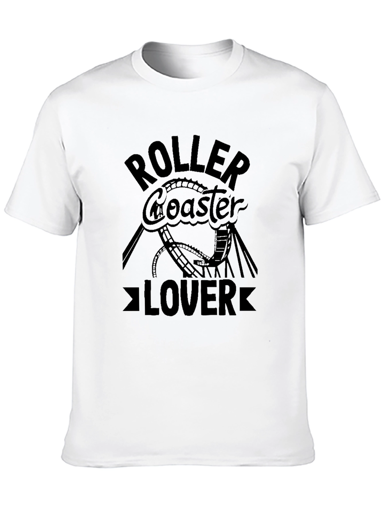Roller Coaster Lover Graphic Tee - Thrill Seeker Shirt