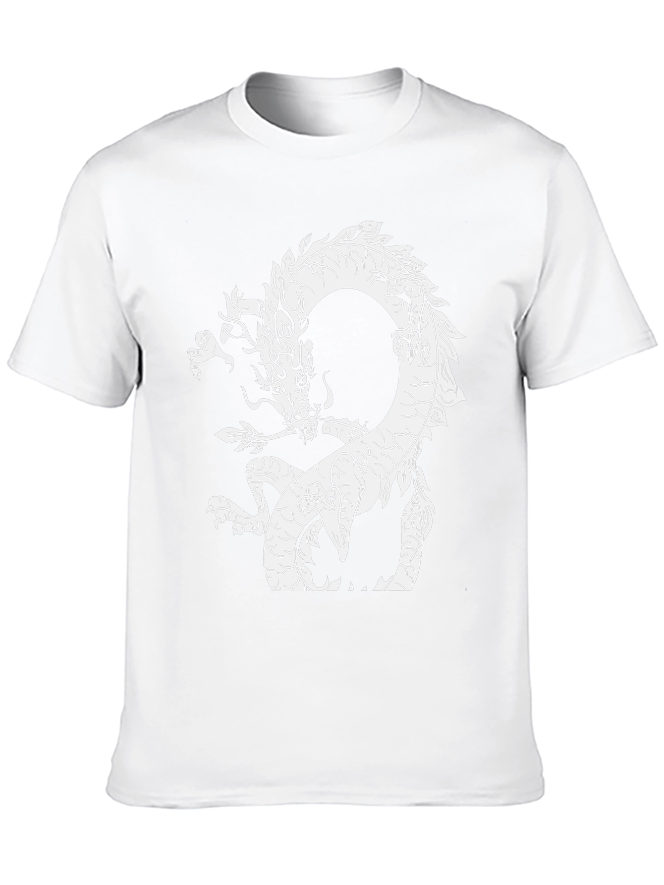 Dragon Graphic Tee - Black Cotton T-Shirt