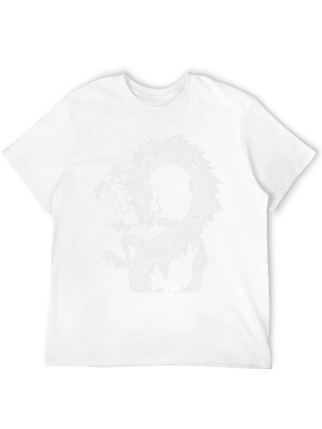 Dragon Graphic Tee - Black Cotton T-Shirt