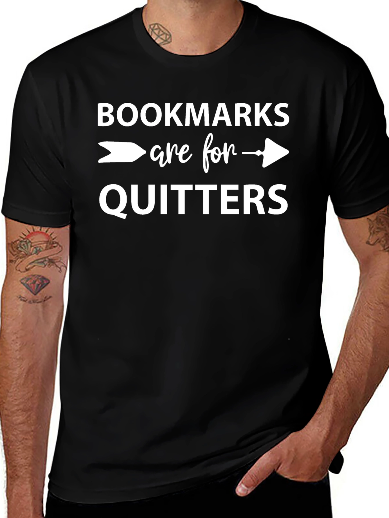 Bookmarks are for Quitters Graphic T-Shirt