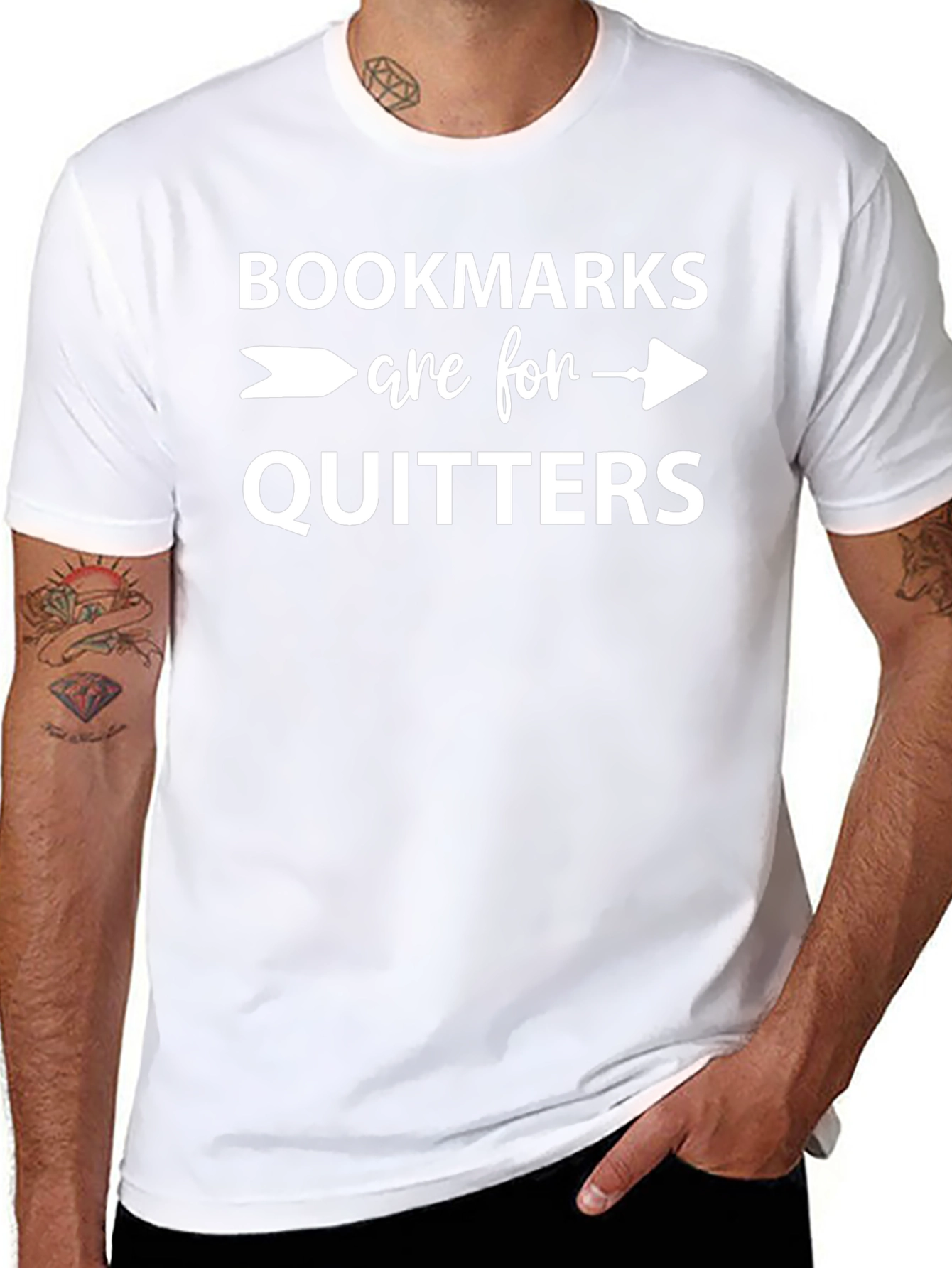 Bookmarks are for Quitters Graphic T-Shirt