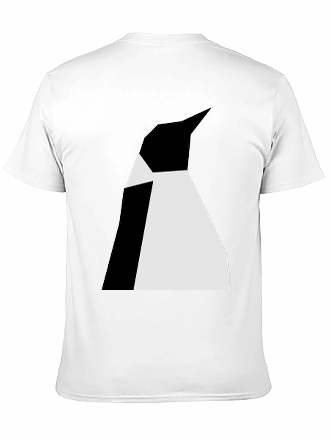 Abstract Penguin Graphic Tee - Black Unisex T-Shirt