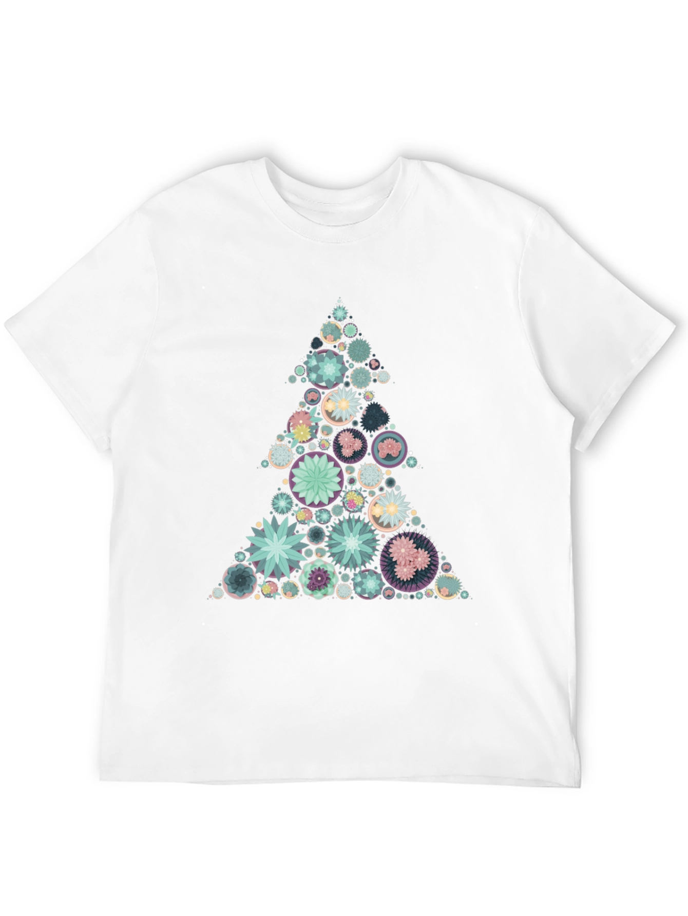 Geometric Christmas Tree Graphic Tee