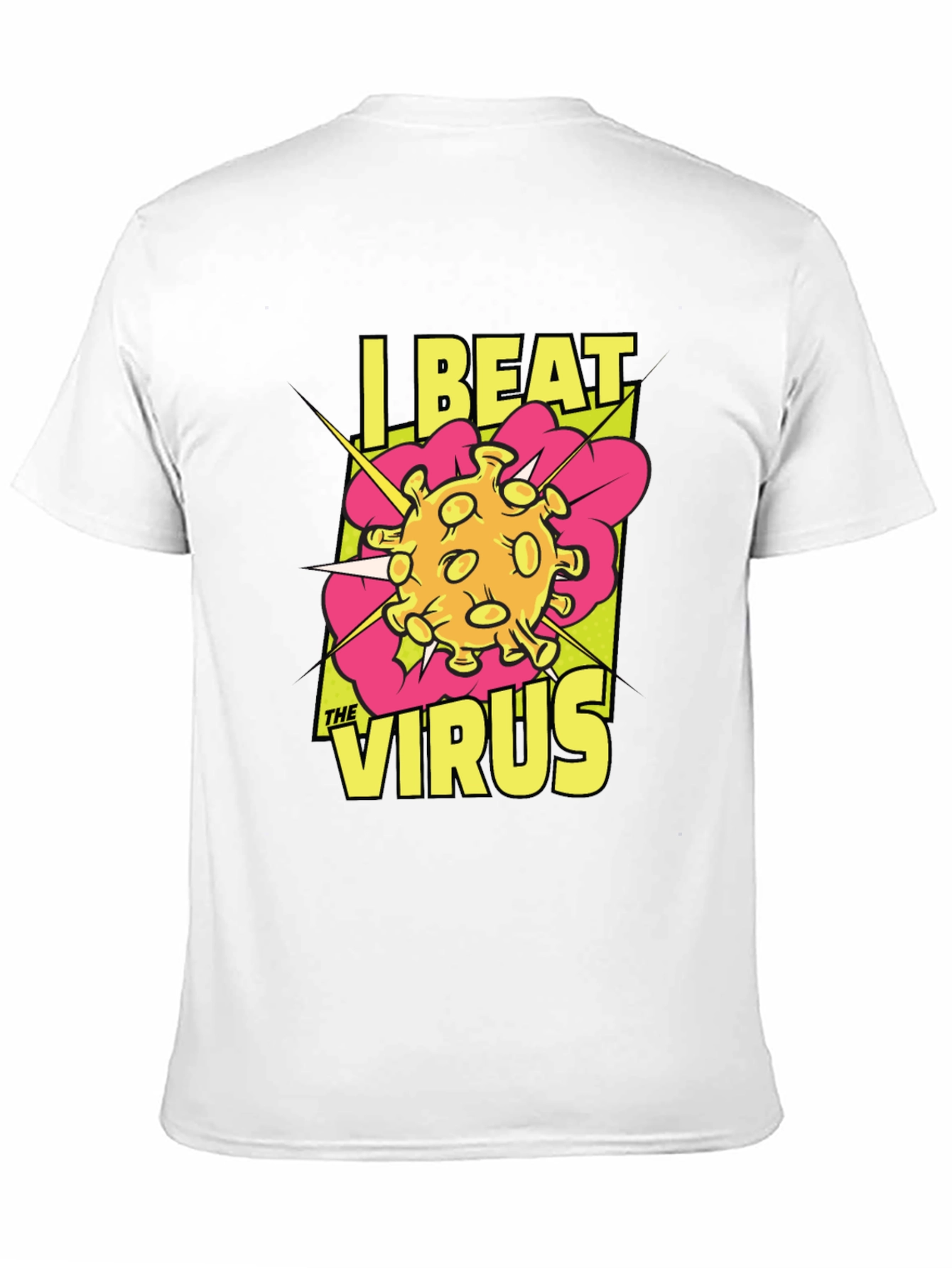 I Beat The Virus T-Shirt - Graphic Novel Style