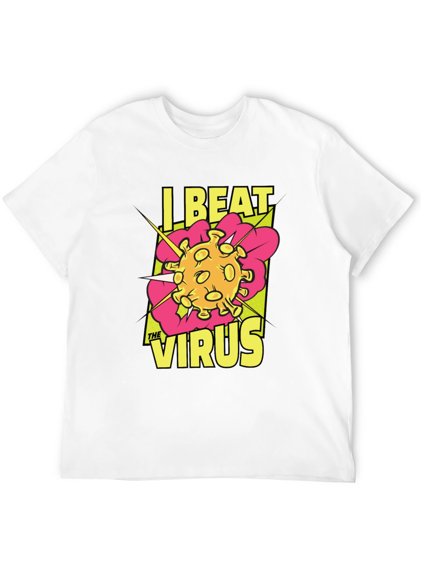 I Beat The Virus T-Shirt - Graphic Novel Style