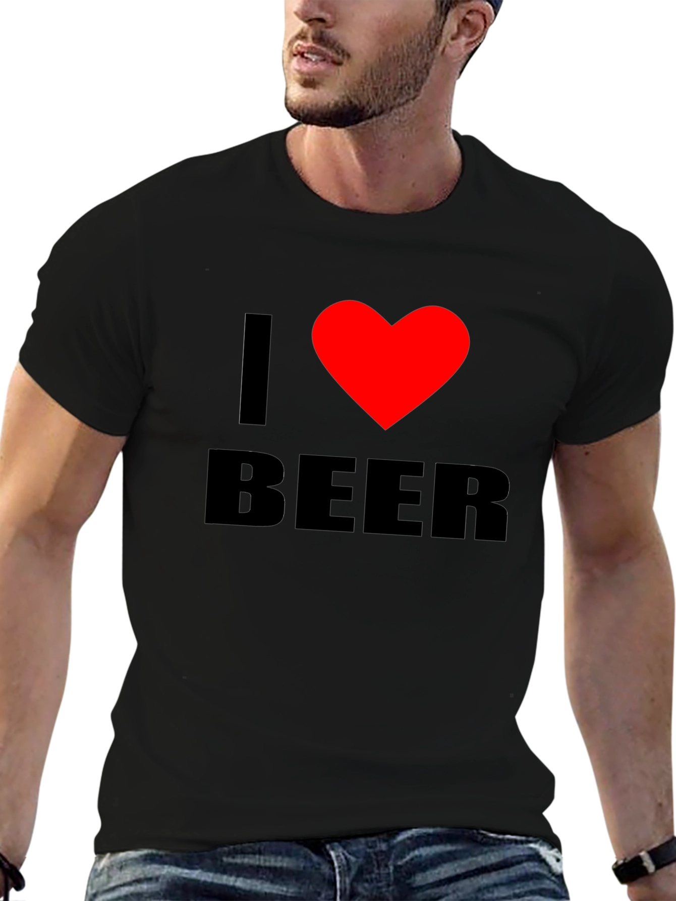 I Heart Beer Black T-Shirt