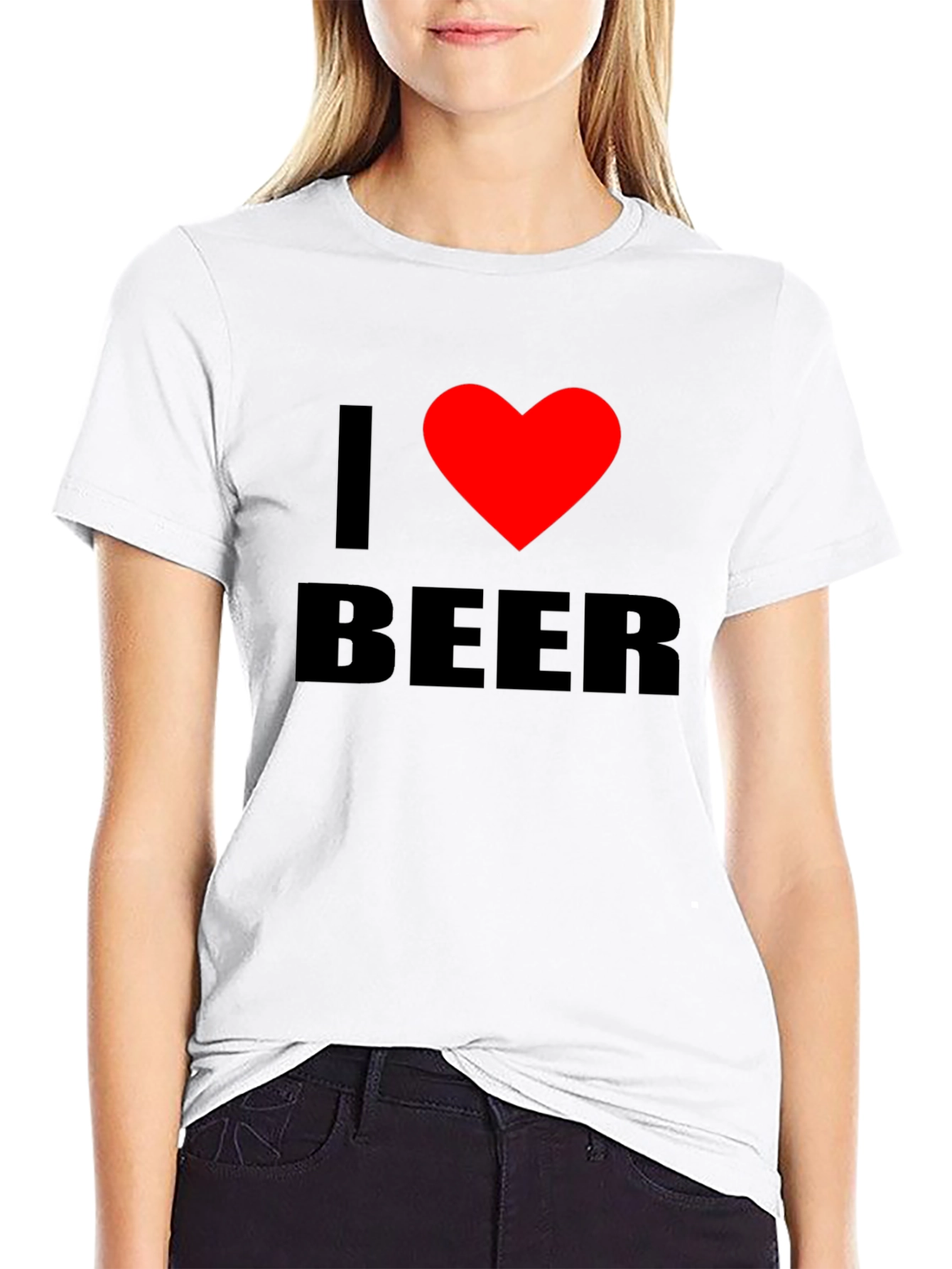 I Heart Beer Black T-Shirt