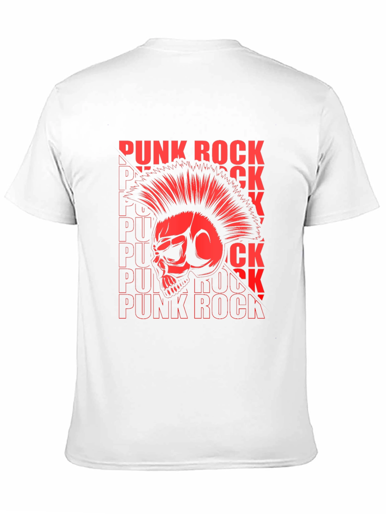 Punk Rock Skull Graphic T-Shirt - Bold Style