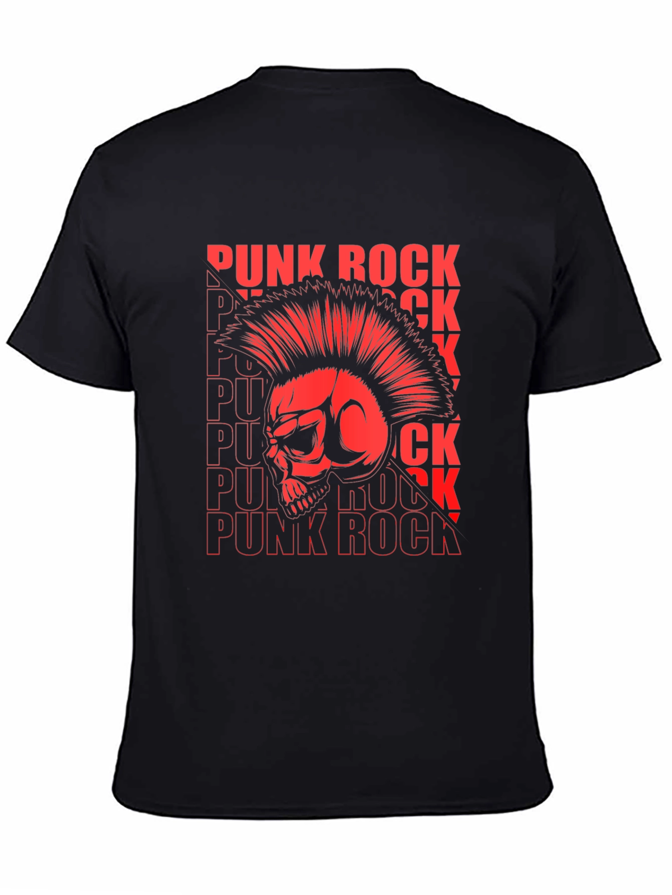 Punk Rock Skull Graphic T-Shirt - Bold Style