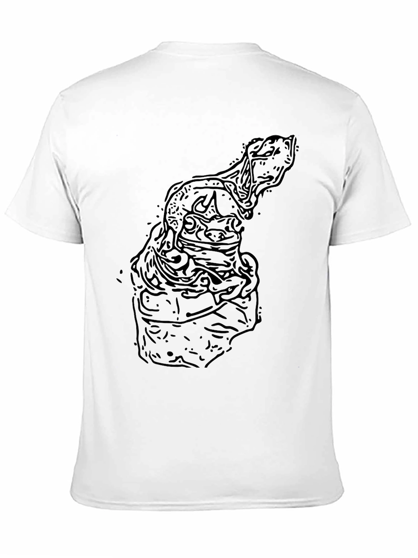 Abstract Black Graphic Tee