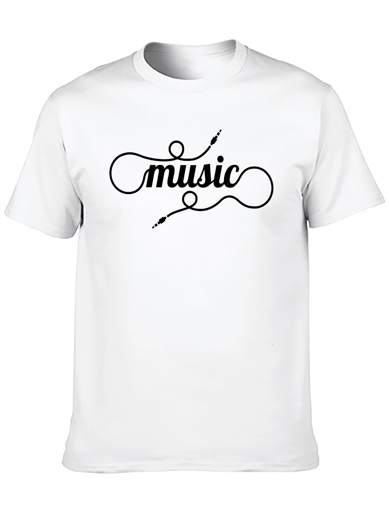 Music Connector Graphic Black T-Shirt