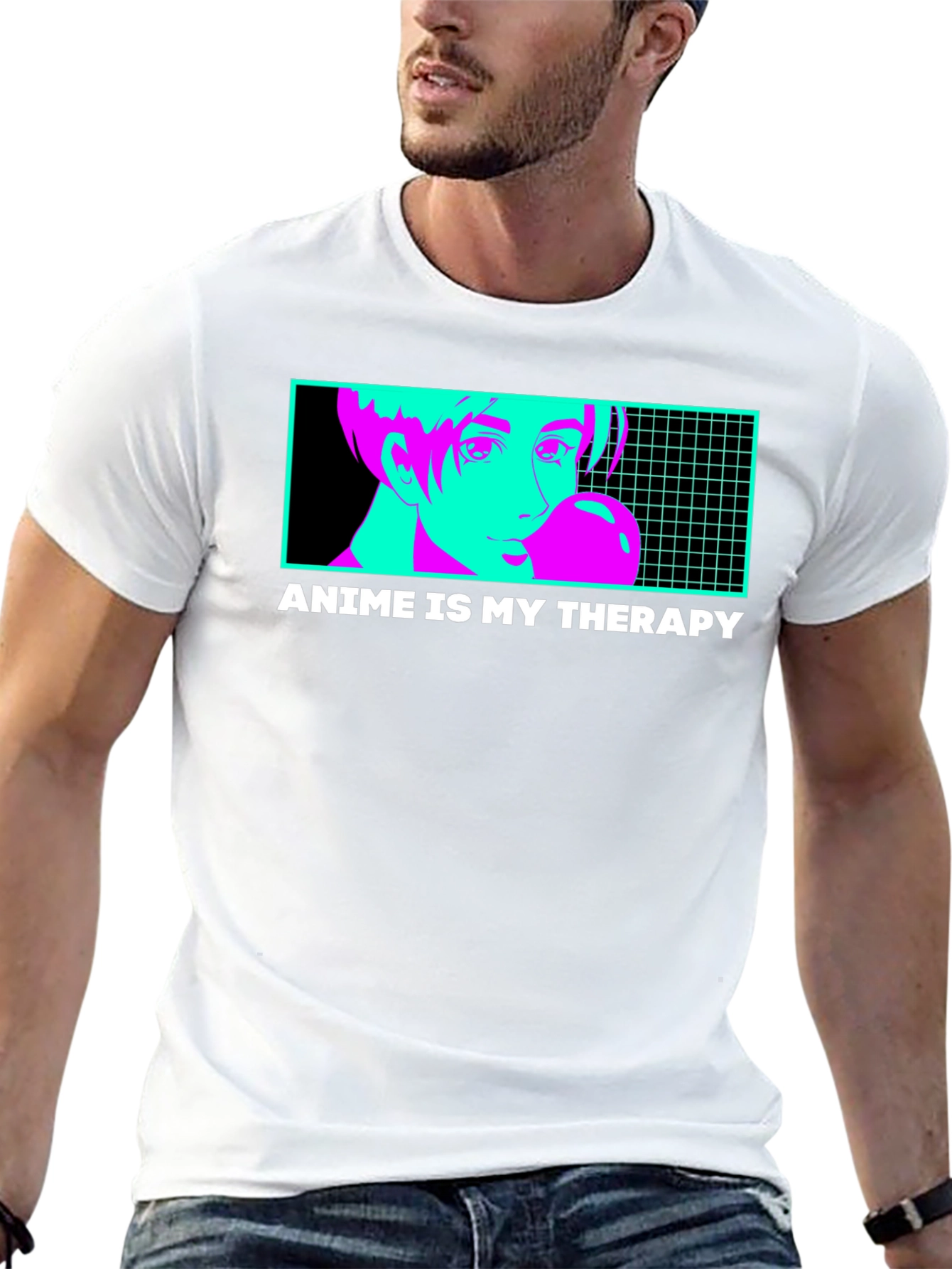 Anime Therapy T-Shirt - Unique Graphic Tee