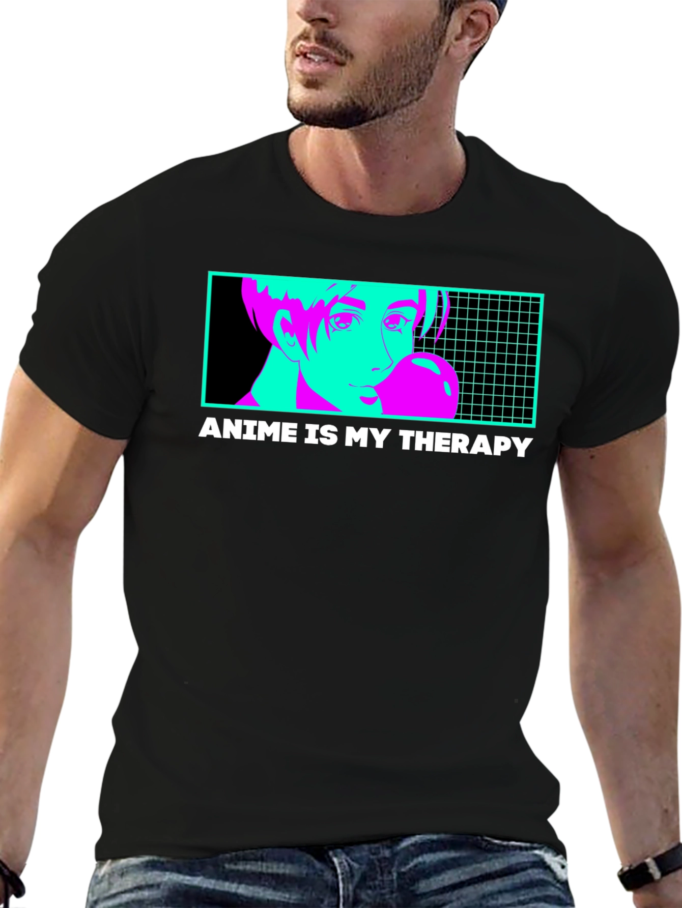 Anime Therapy T-Shirt - Unique Graphic Tee