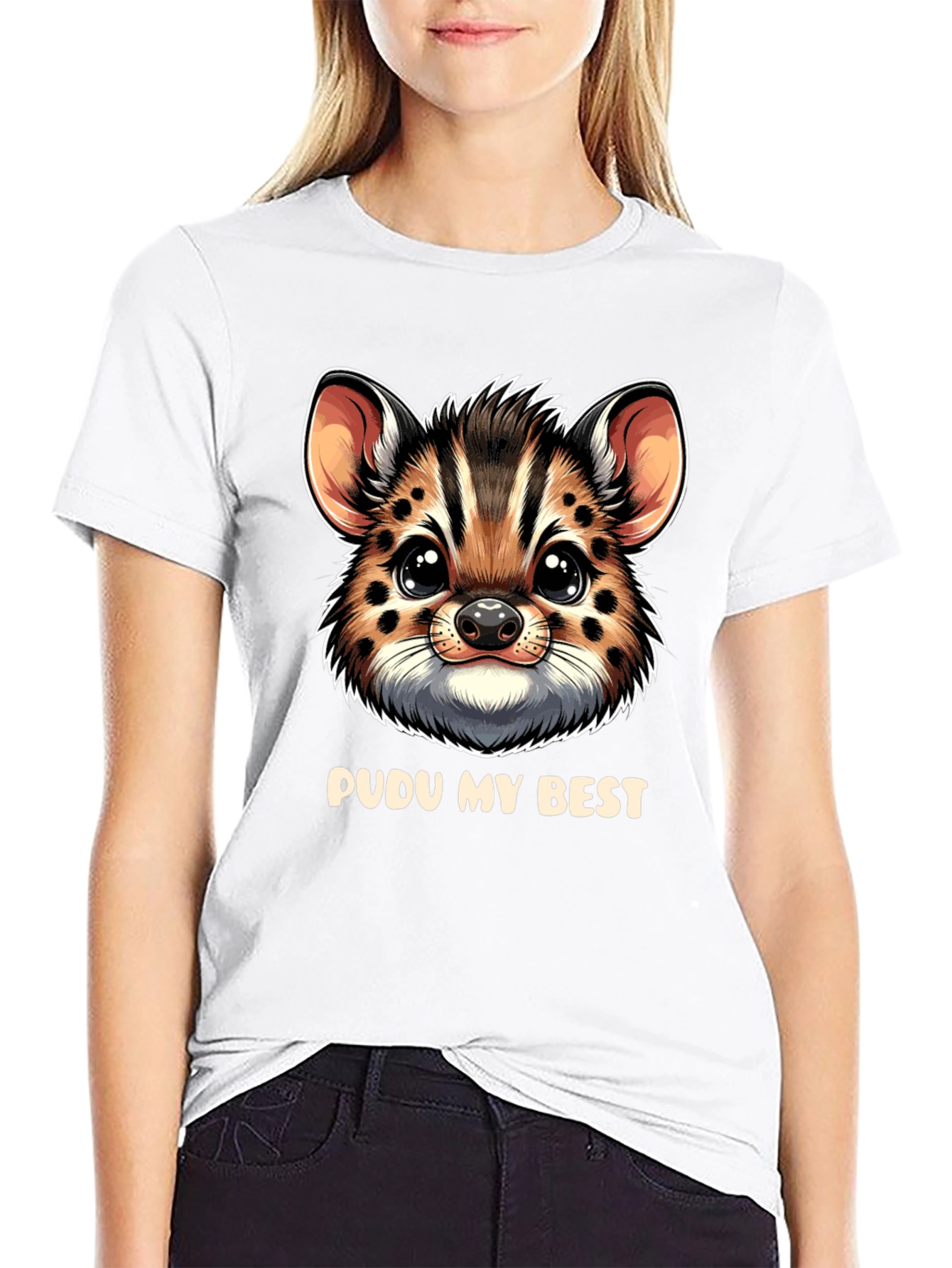 Pudu My Best Black T-Shirt