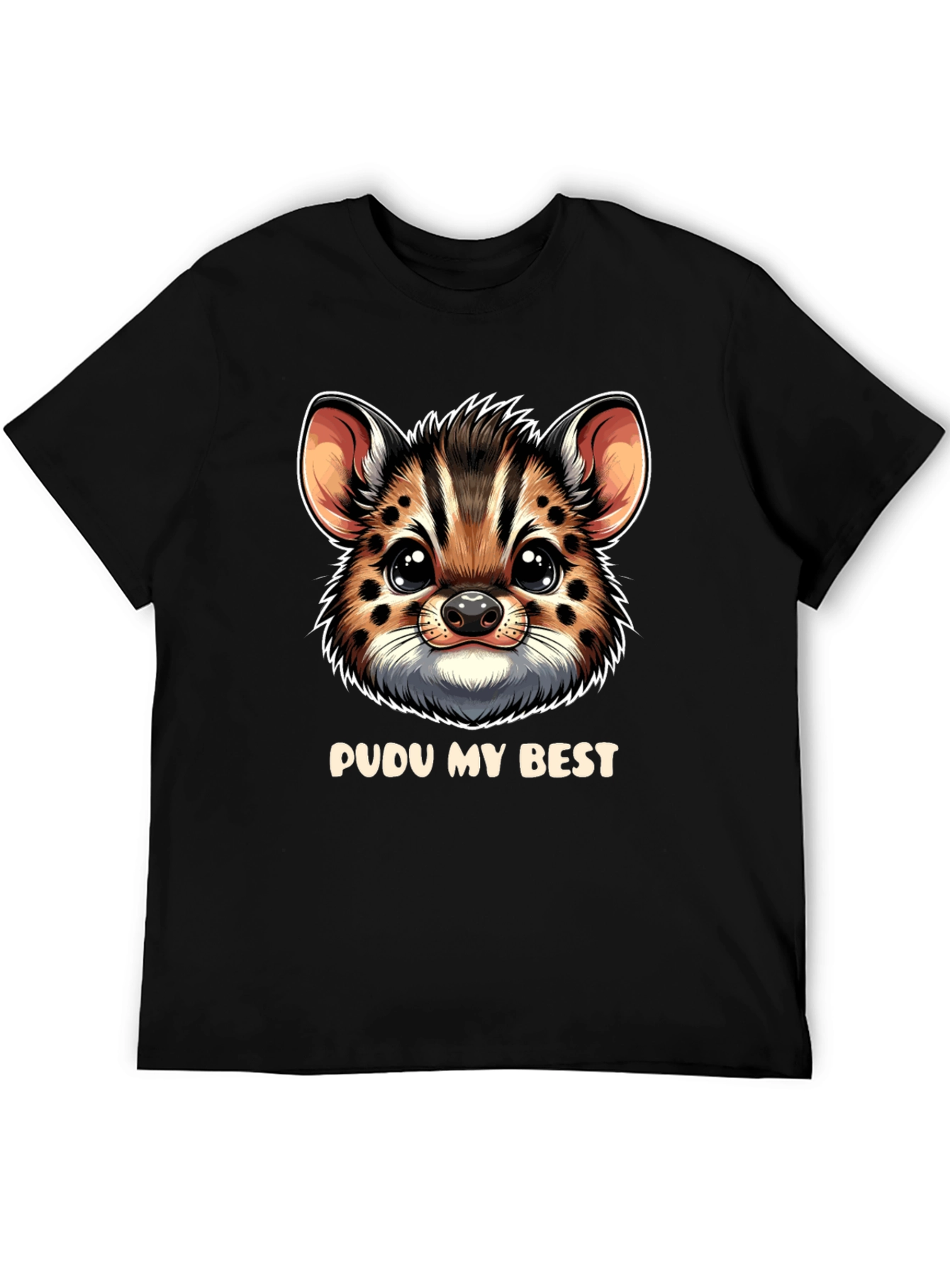Pudu My Best Black T-Shirt