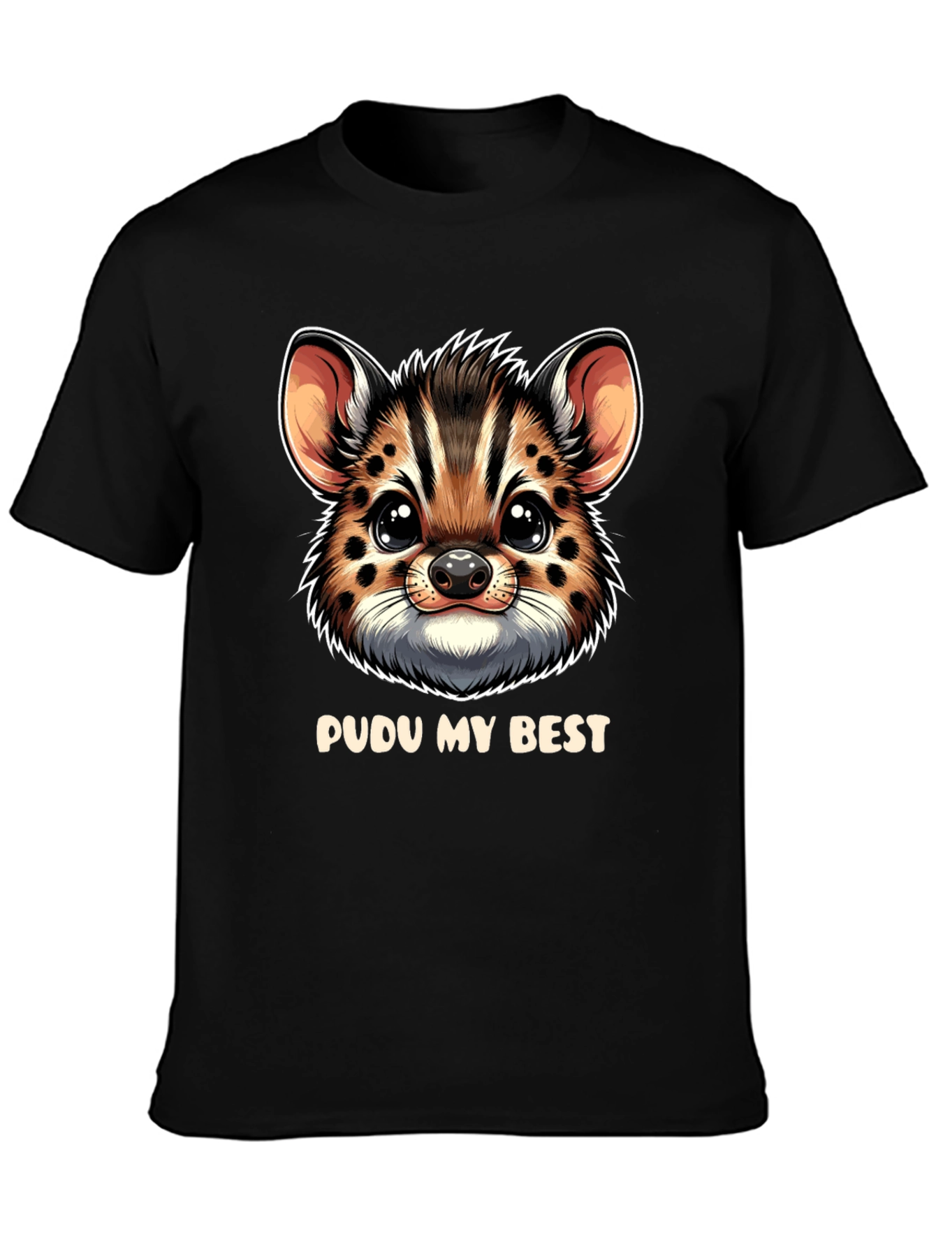 Pudu My Best Black T-Shirt