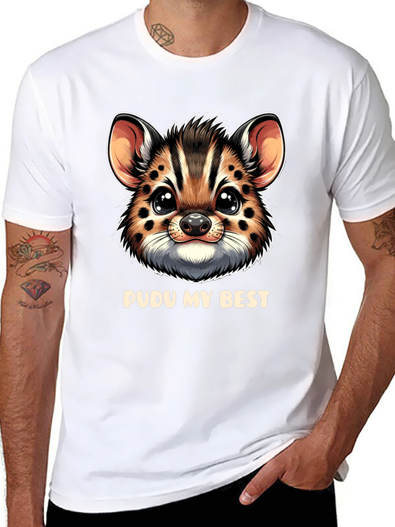 Pudu My Best Black T-Shirt