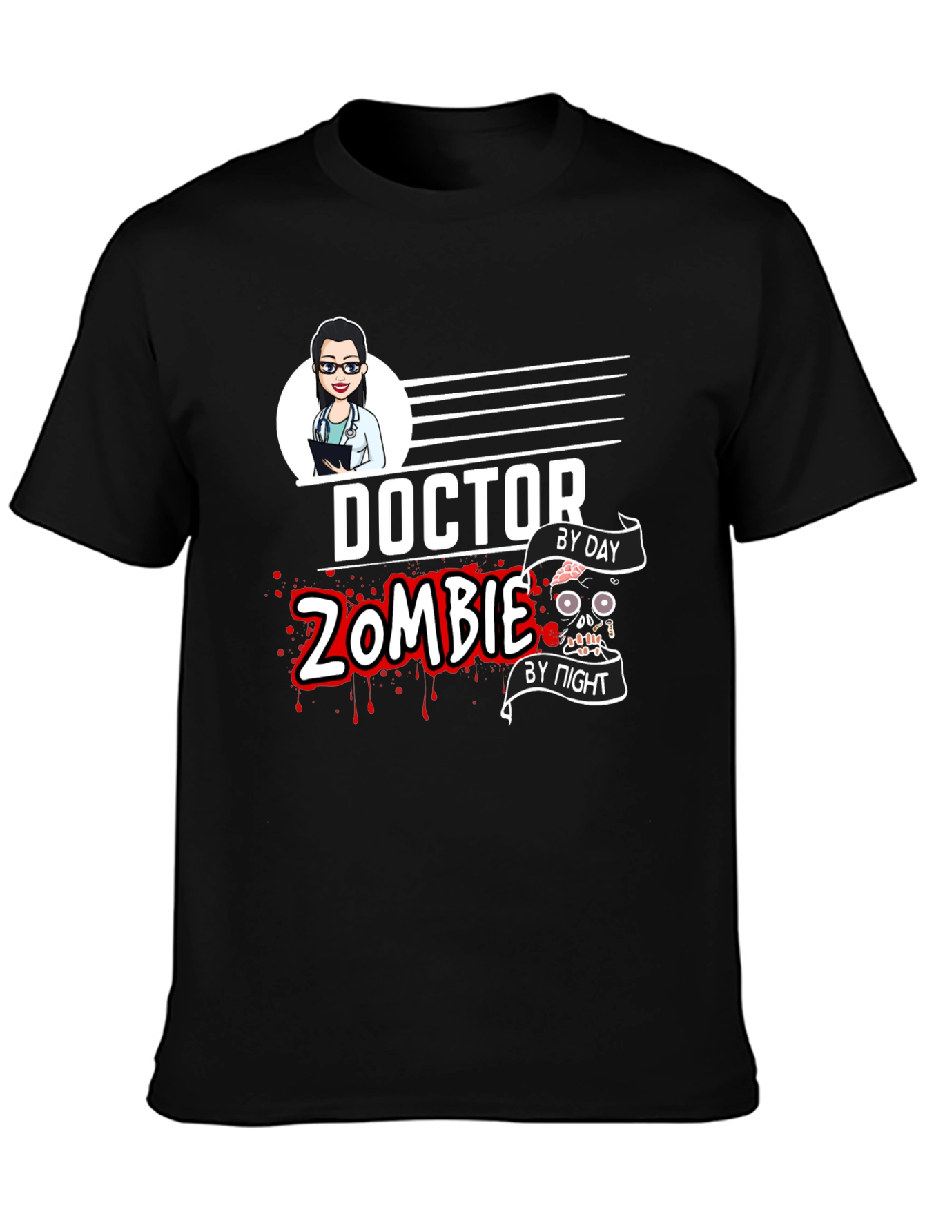Doctor Zombie T-Shirt - Day to Night Fun