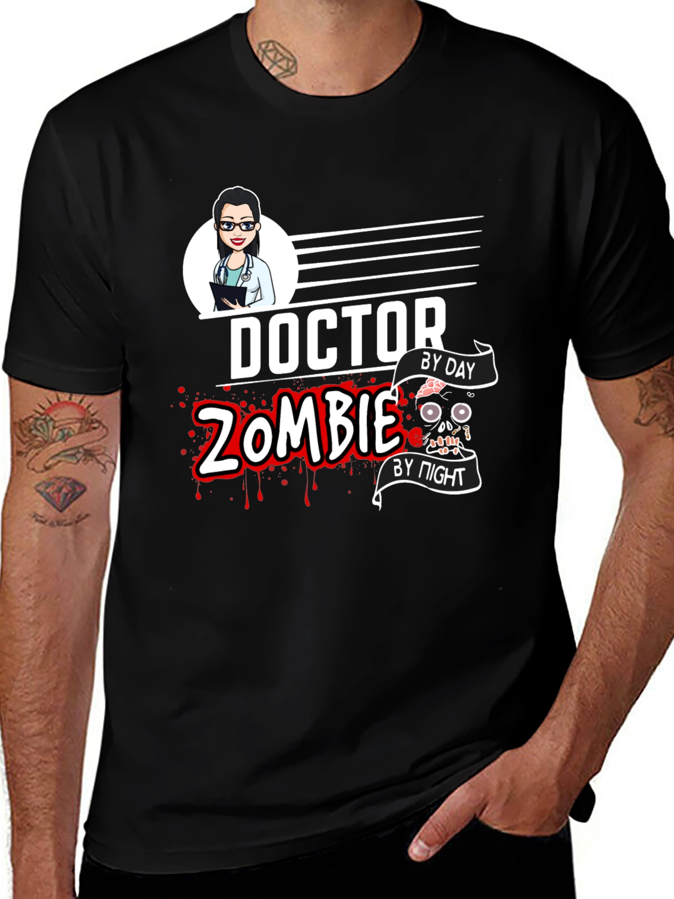 Doctor Zombie T-Shirt - Day to Night Fun