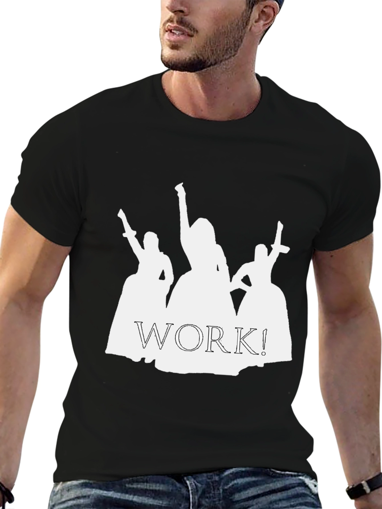 Hamilton Sisters Work! Black Graphic Tee