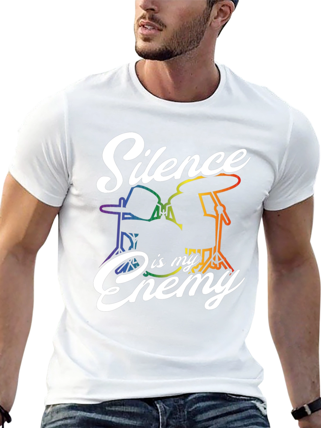 Silence Is My Enemy Drummer Pride T-Shirt