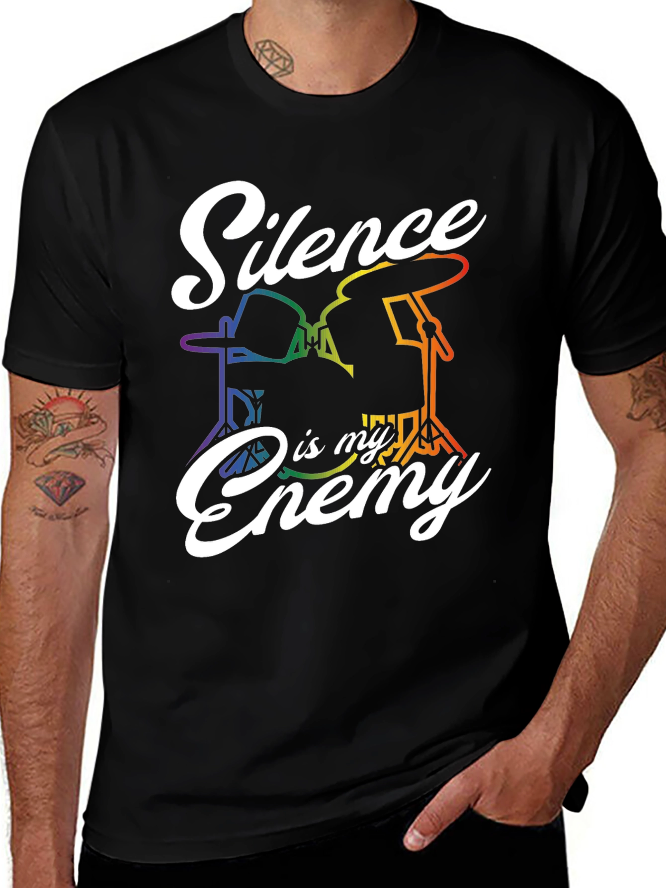 Silence Is My Enemy Drummer Pride T-Shirt
