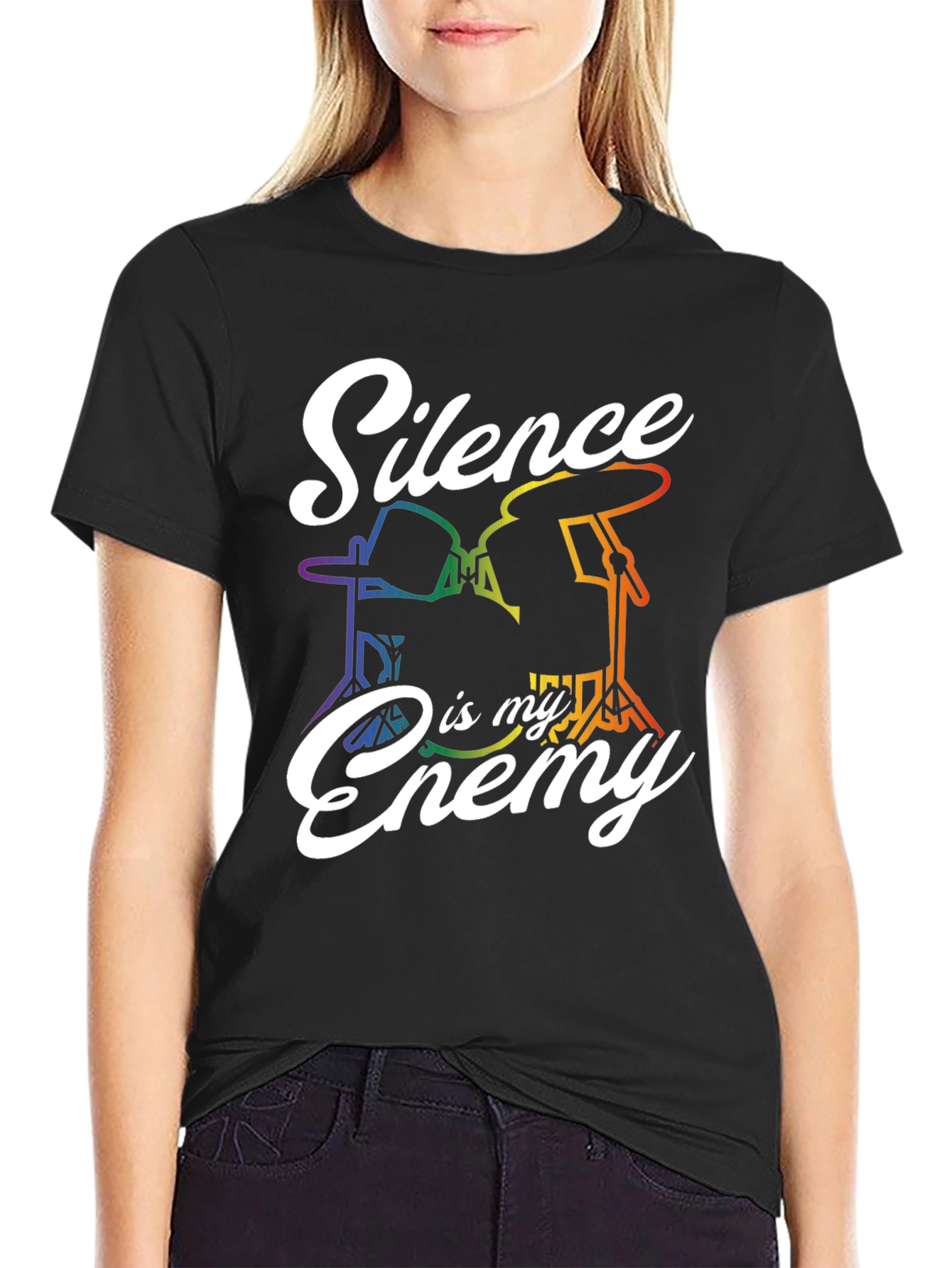 Silence Is My Enemy Drummer Pride T-Shirt