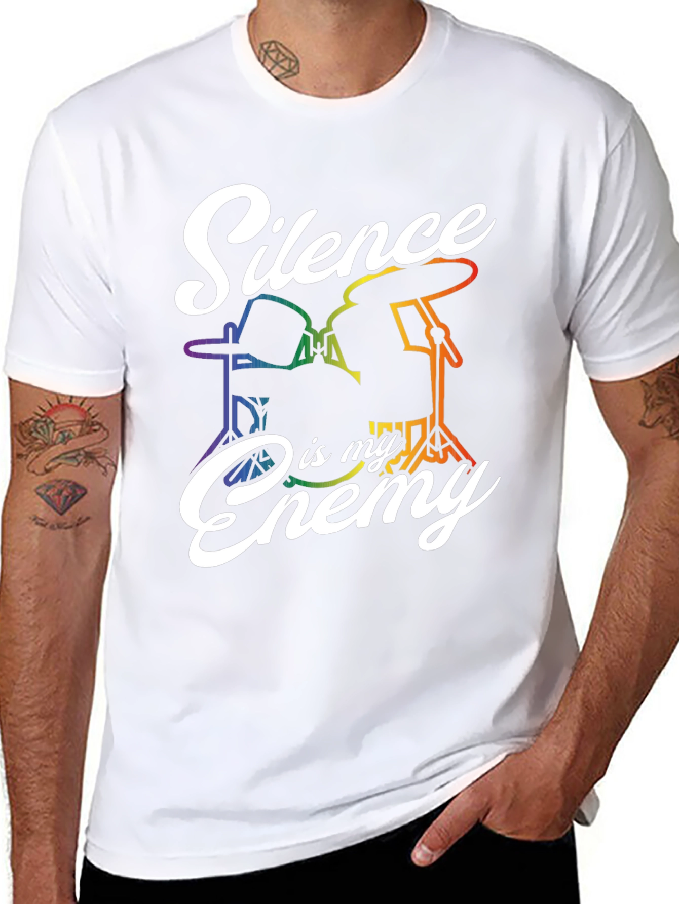 Silence Is My Enemy Drummer Pride T-Shirt