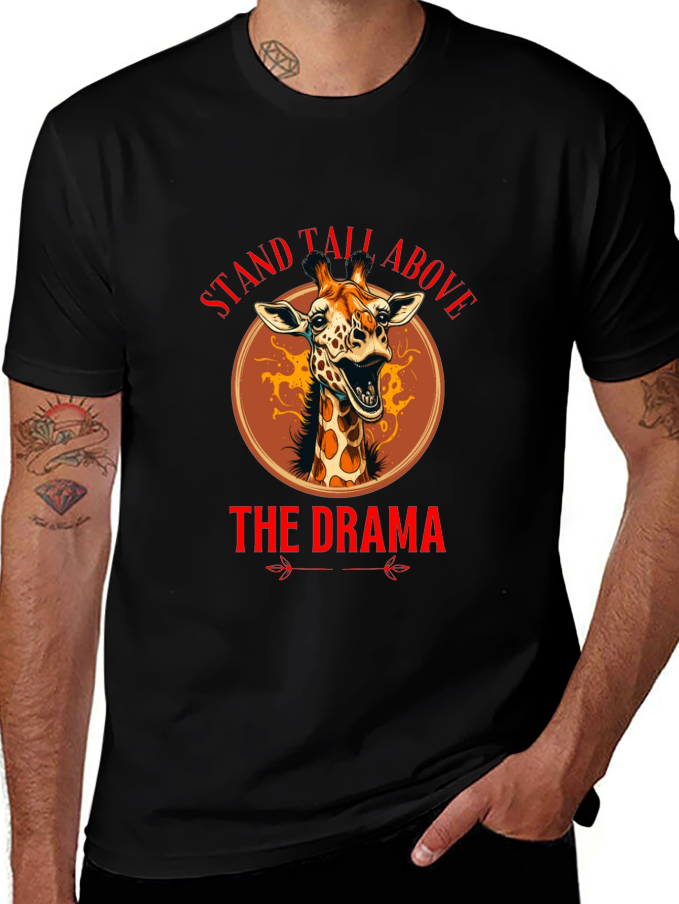 Stand Tall Above The Drama Giraffe T-Shirt