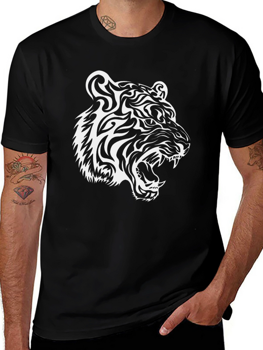 Black Tiger Graphic Tee - Bold and Stylish