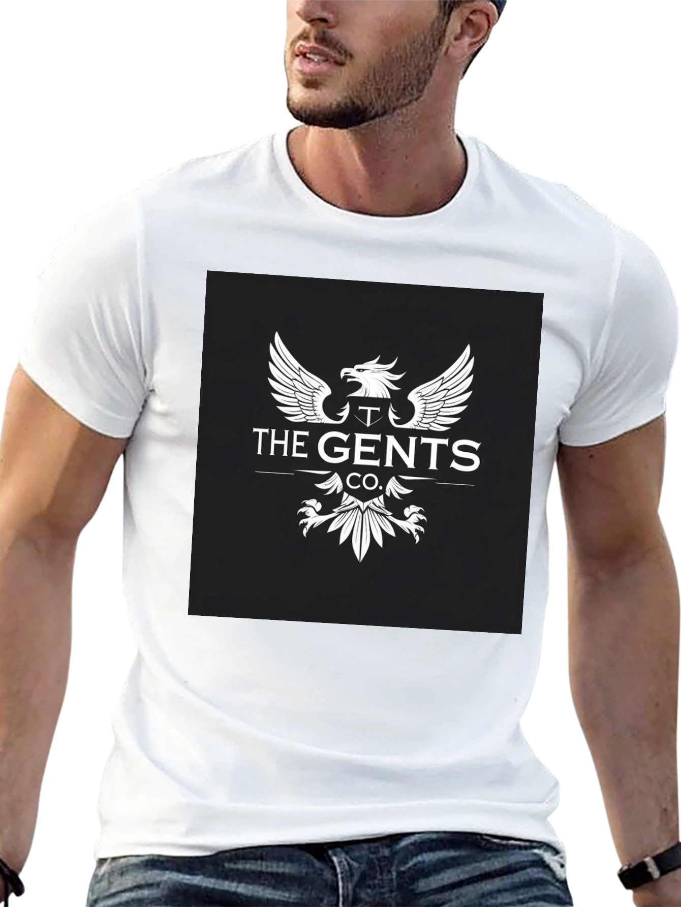 The Gents Co. Black Graphic T-Shirt