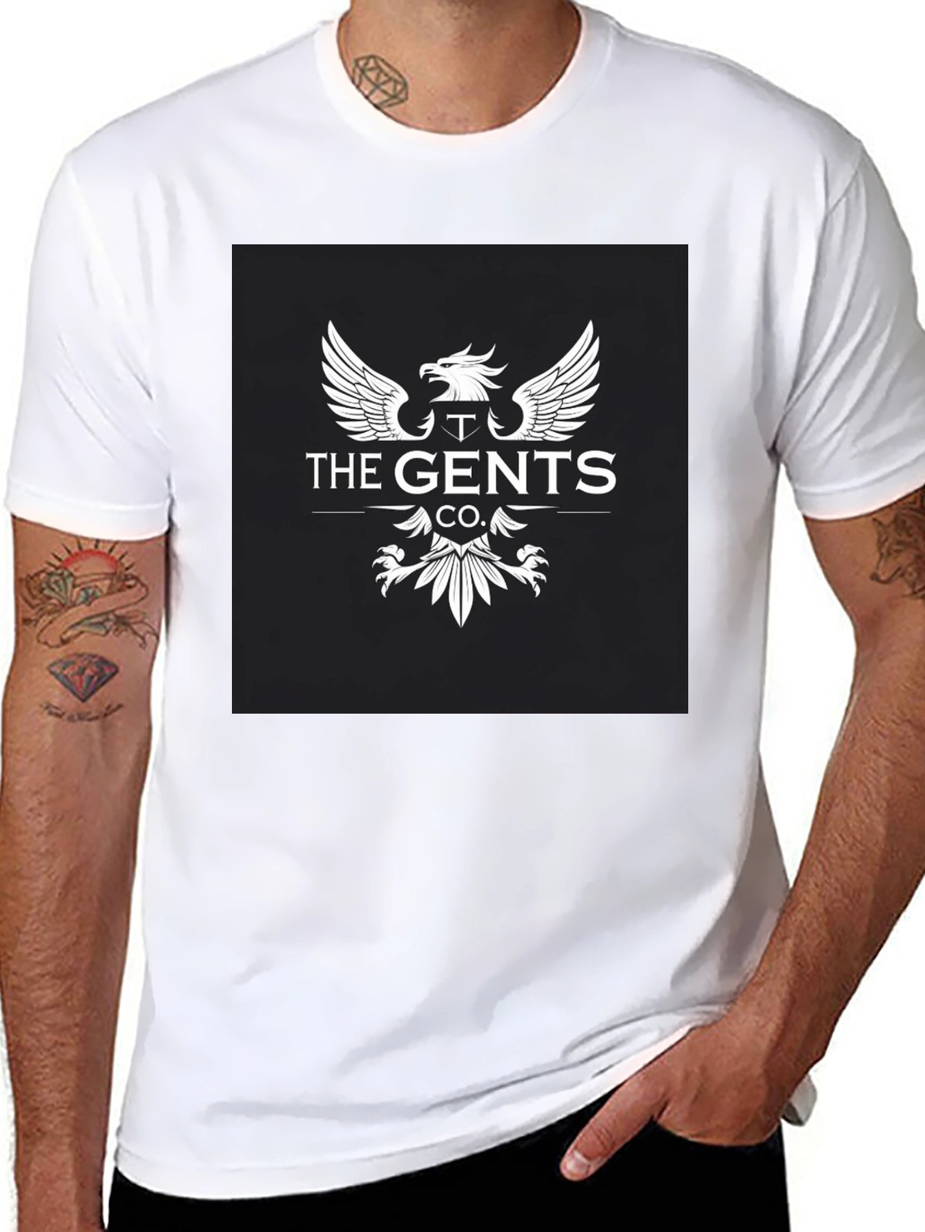The Gents Co. Black Graphic T-Shirt