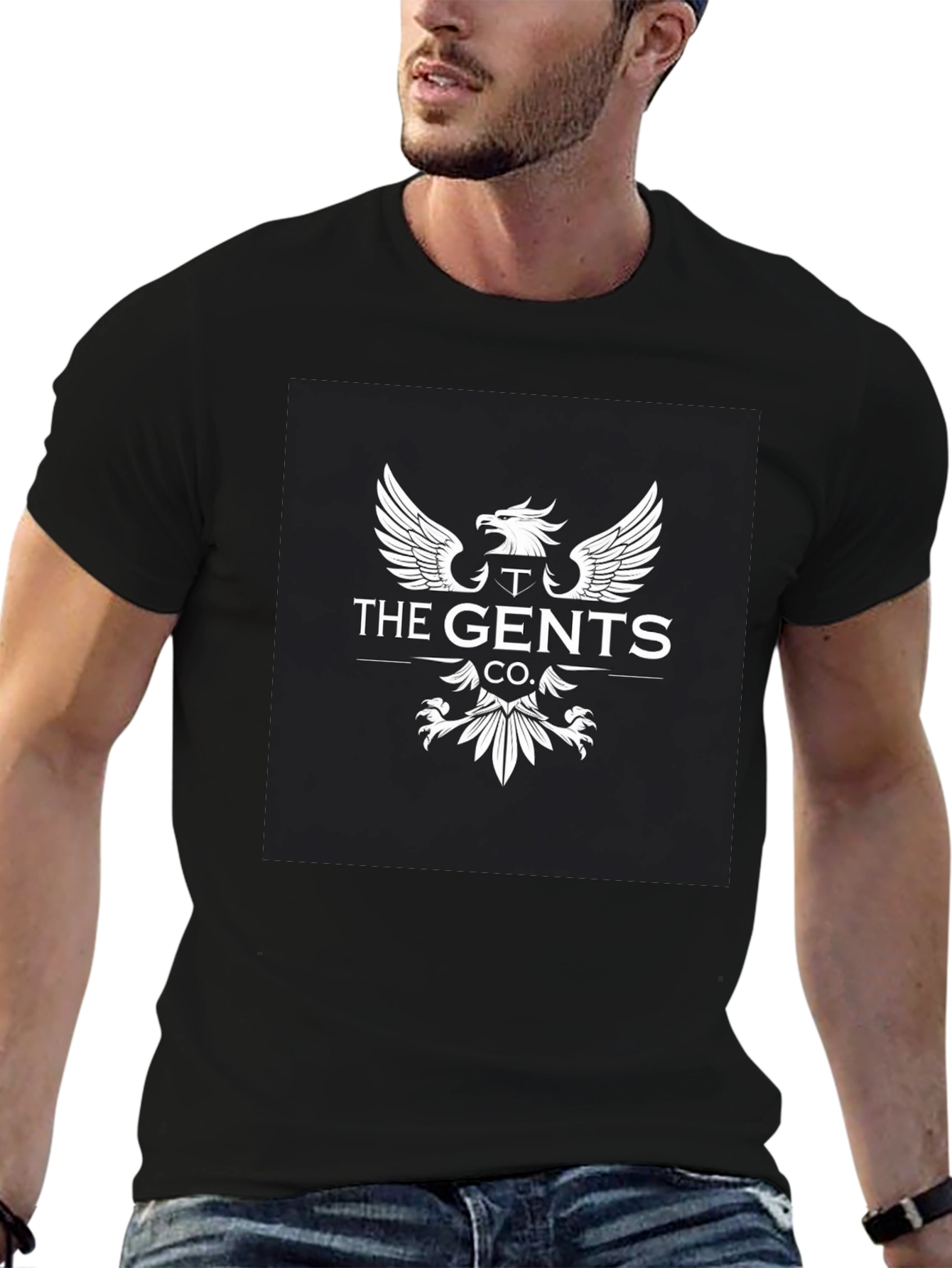 The Gents Co. Black Graphic T-Shirt
