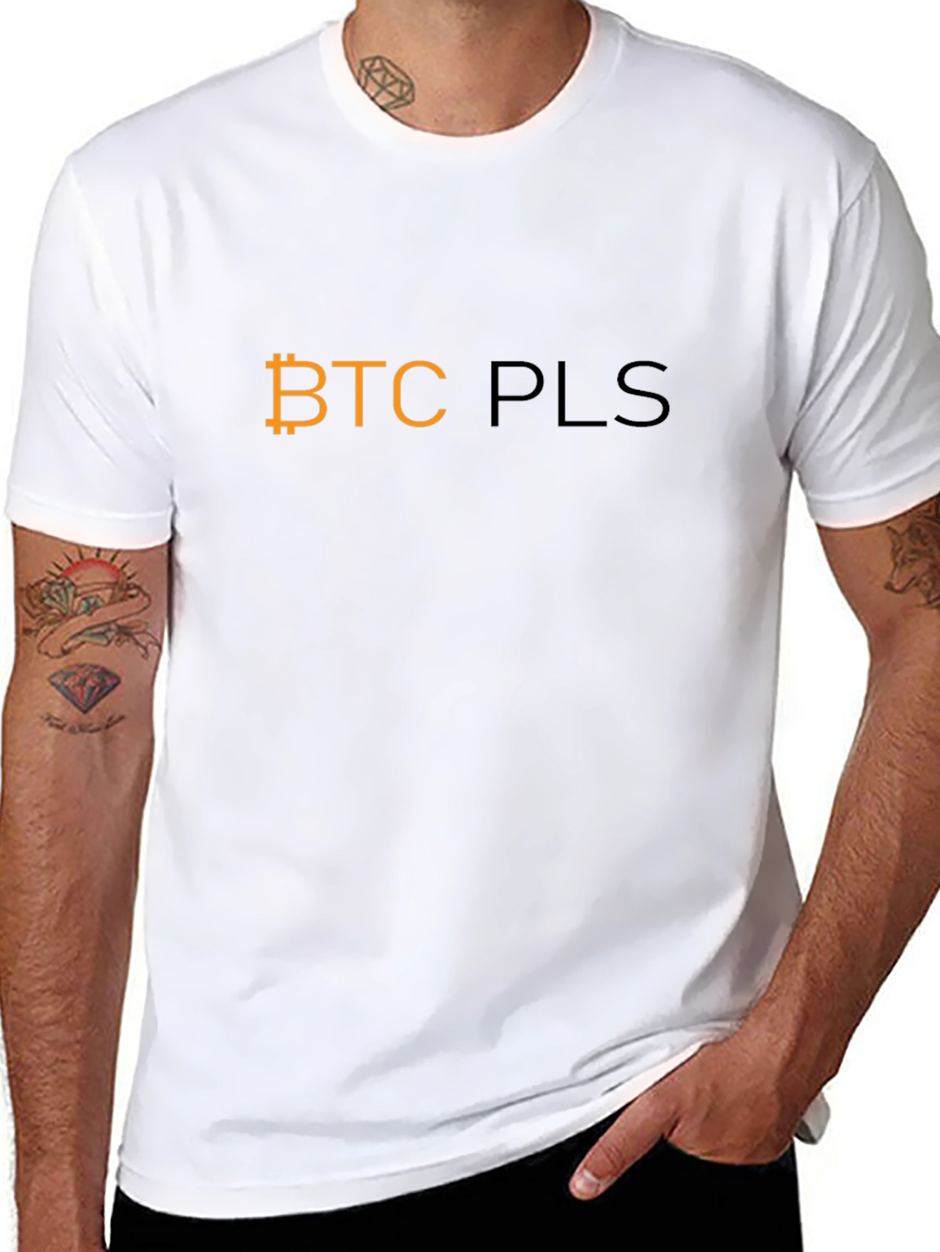 BTC Please Crypto T-Shirt - Bitcoin Fan Tee
